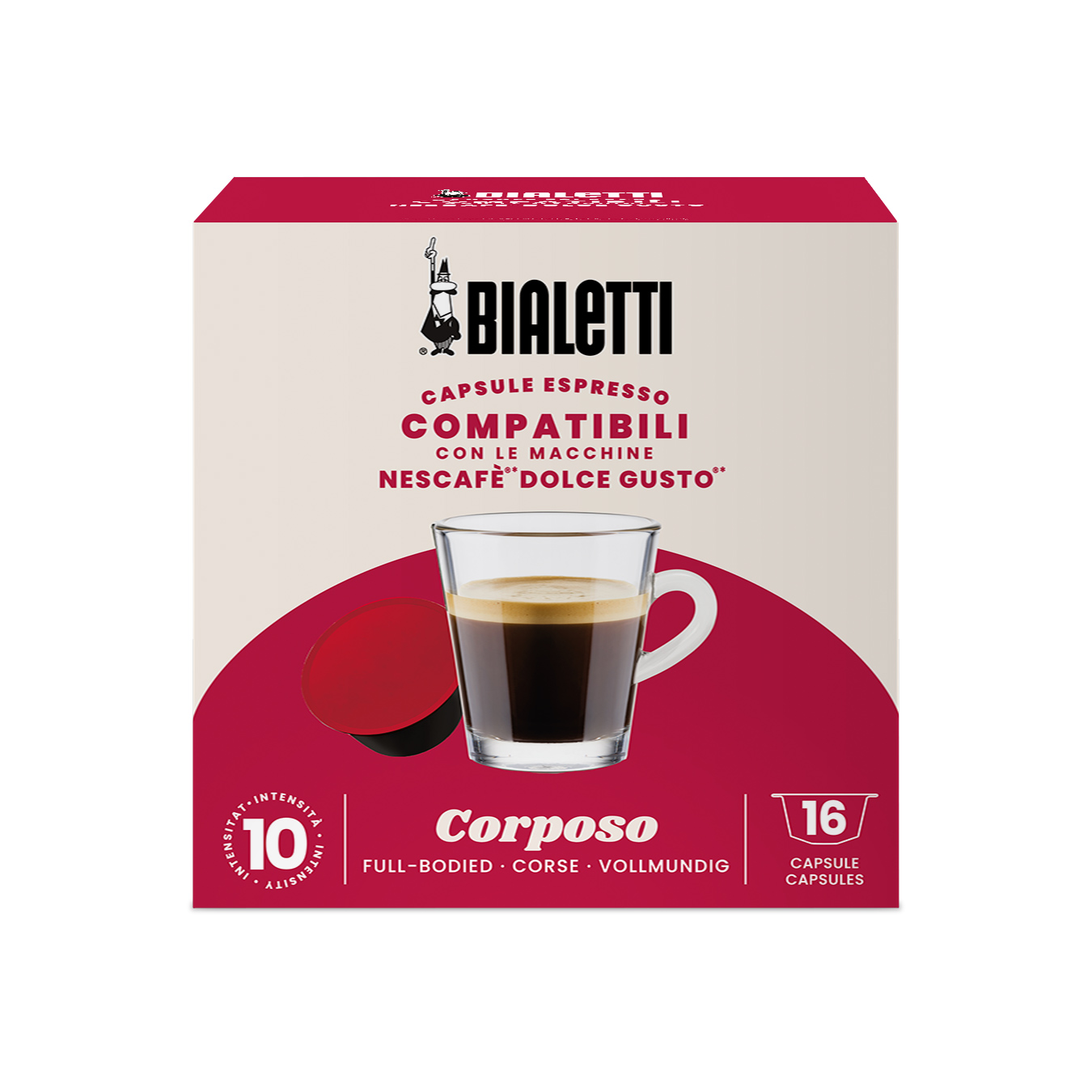 Bialetti - Dolce Gusto Corposo - 16 Capsules