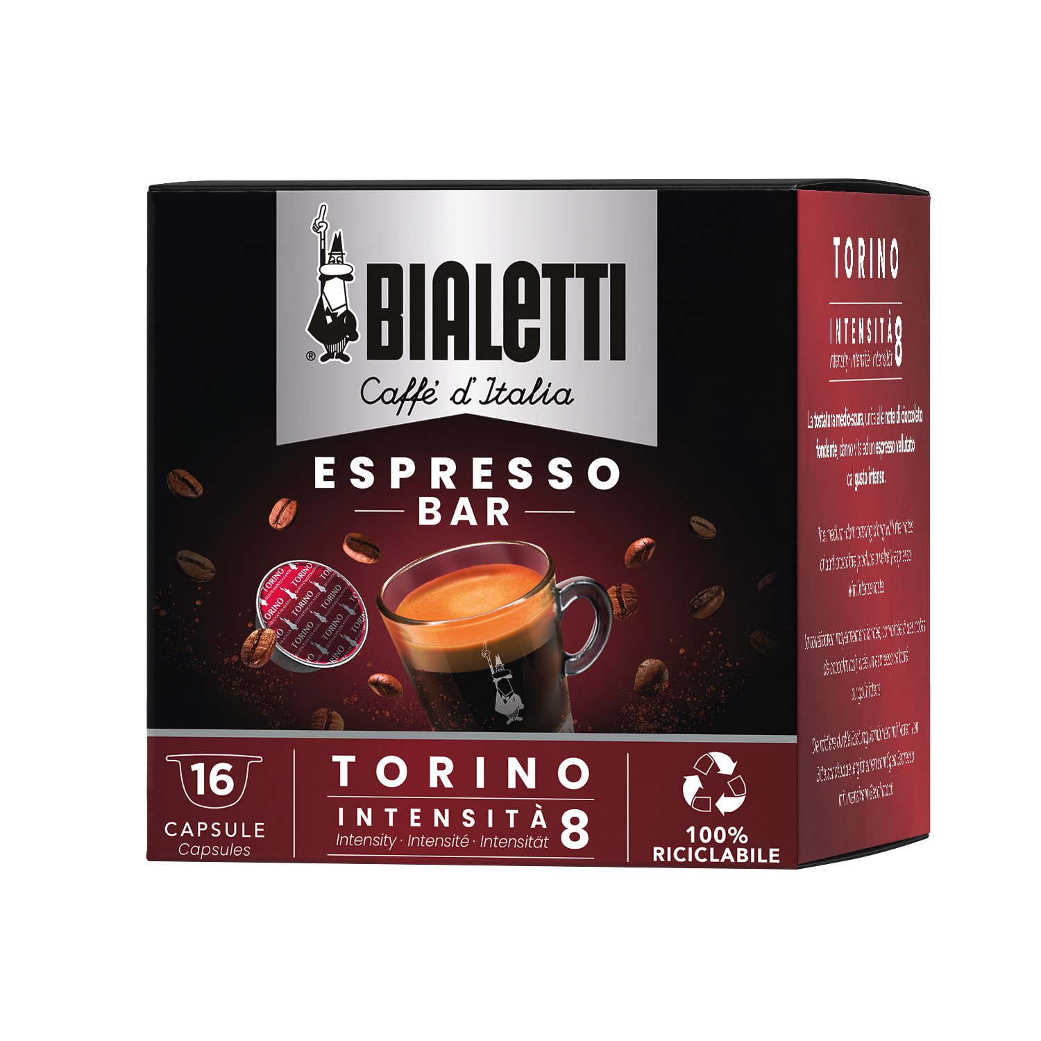 Bialetti - Torino - 16 Capsules