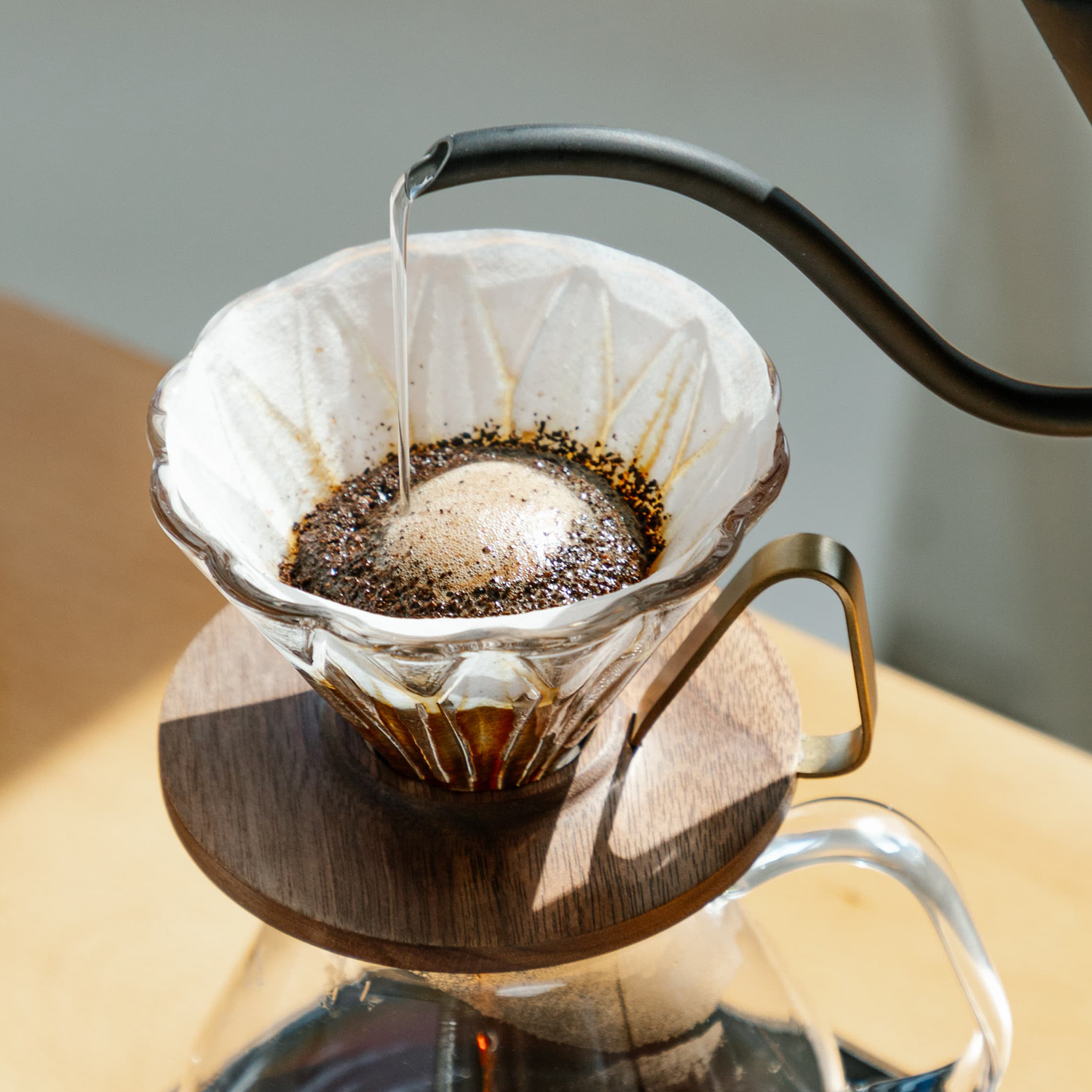 zeroHero - dripper szklany Prisma Walnut 1-2 fil.