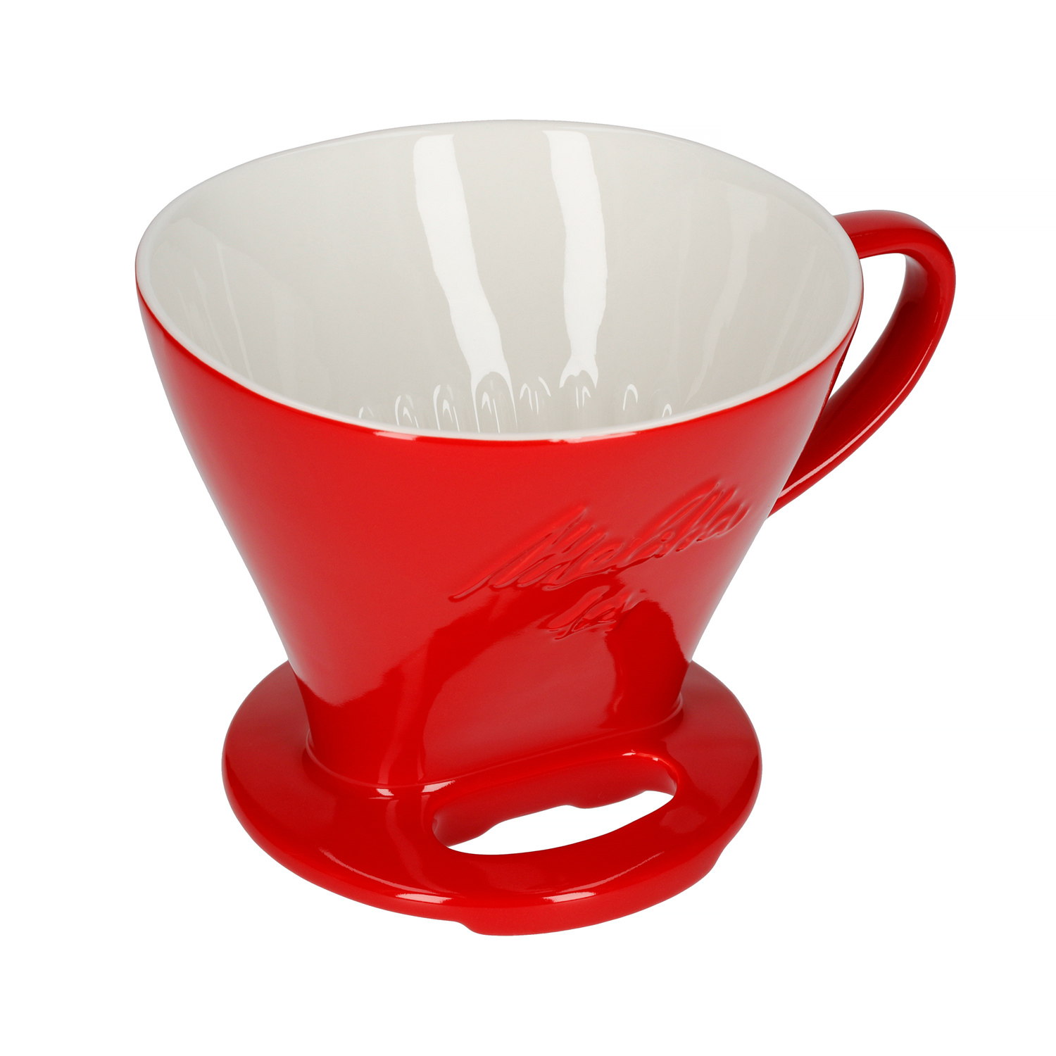 Melitta porcelanowy dripper do kawy 1x4 - Czerwony