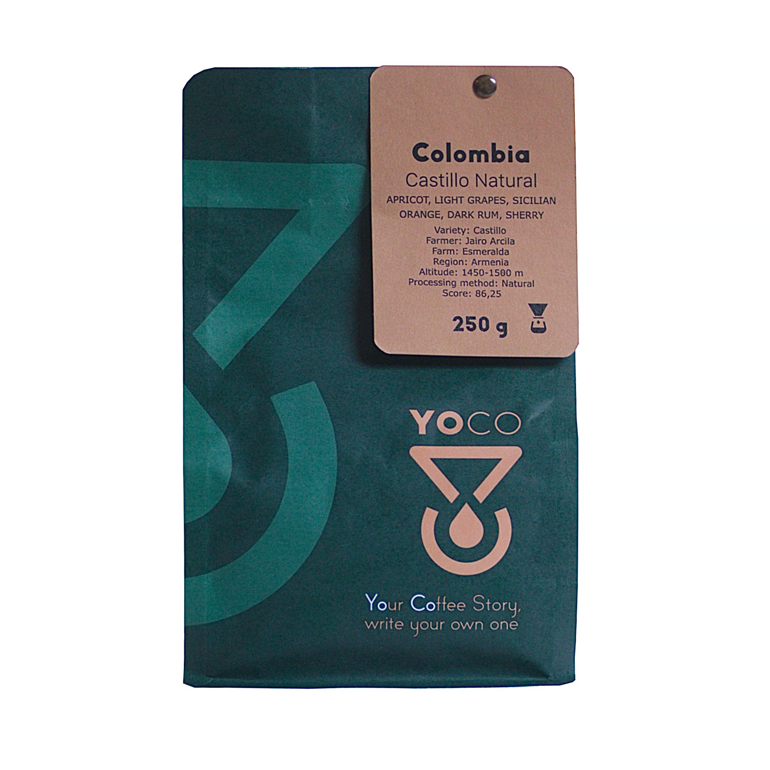 YOCO - Colombia Castillo Natural Filter 250g