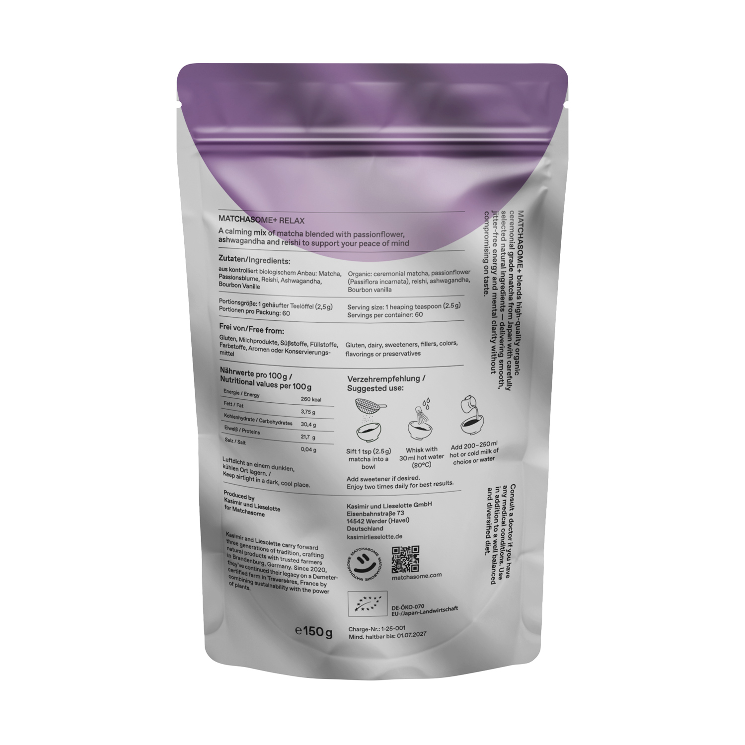 Matchasome - Matcha Matchasome+ Relax BIO 150 g