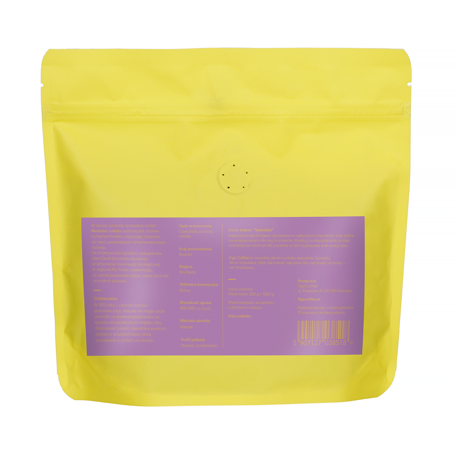 Figa Coffee - Brazil Monteiro Lobato Natural Filter 250g
