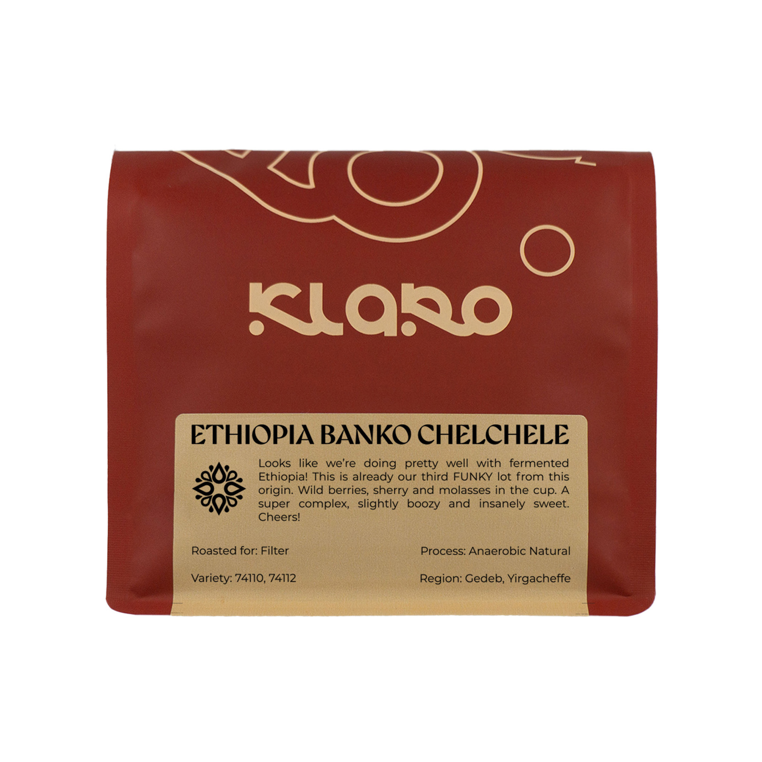 Klaro - kawa ziarnista Etiopia Banko Chelchele Anaerobic Natural Filter 250 g