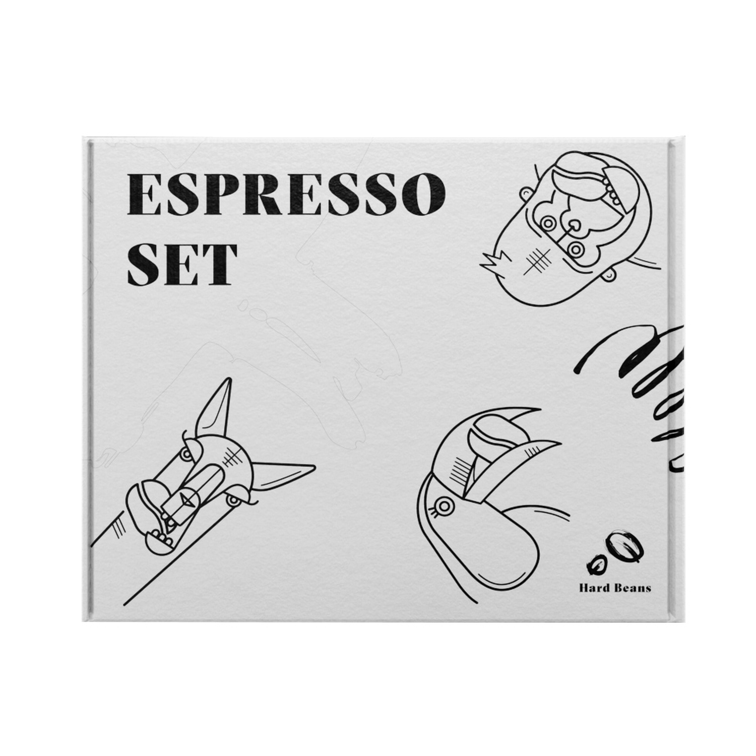 Hard Beans - Espresso Coffee Set 4 x 125g