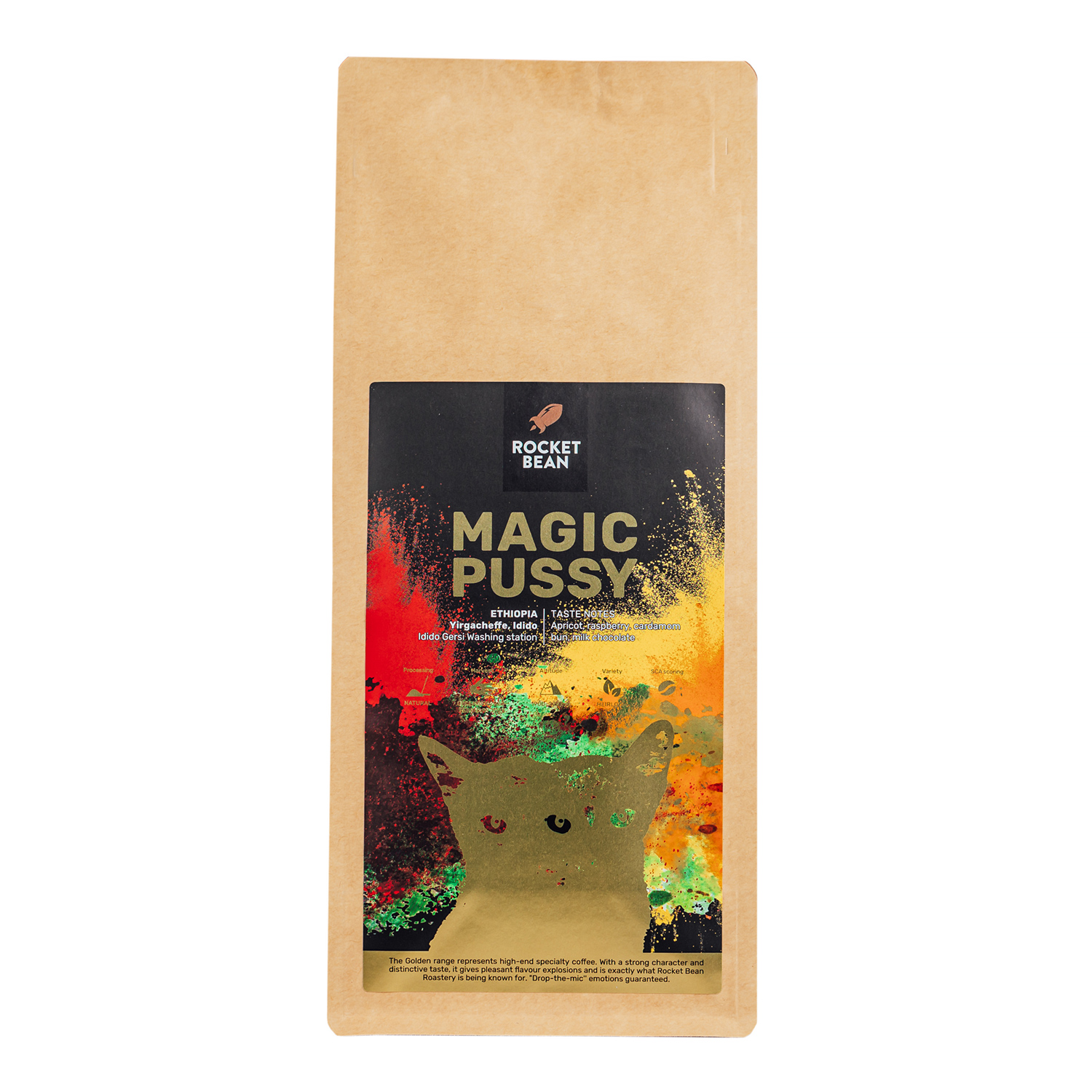 Rocket Bean - MAGIC PUSSY Ethiopia Yirgacheffe Natural Espresso 1kg