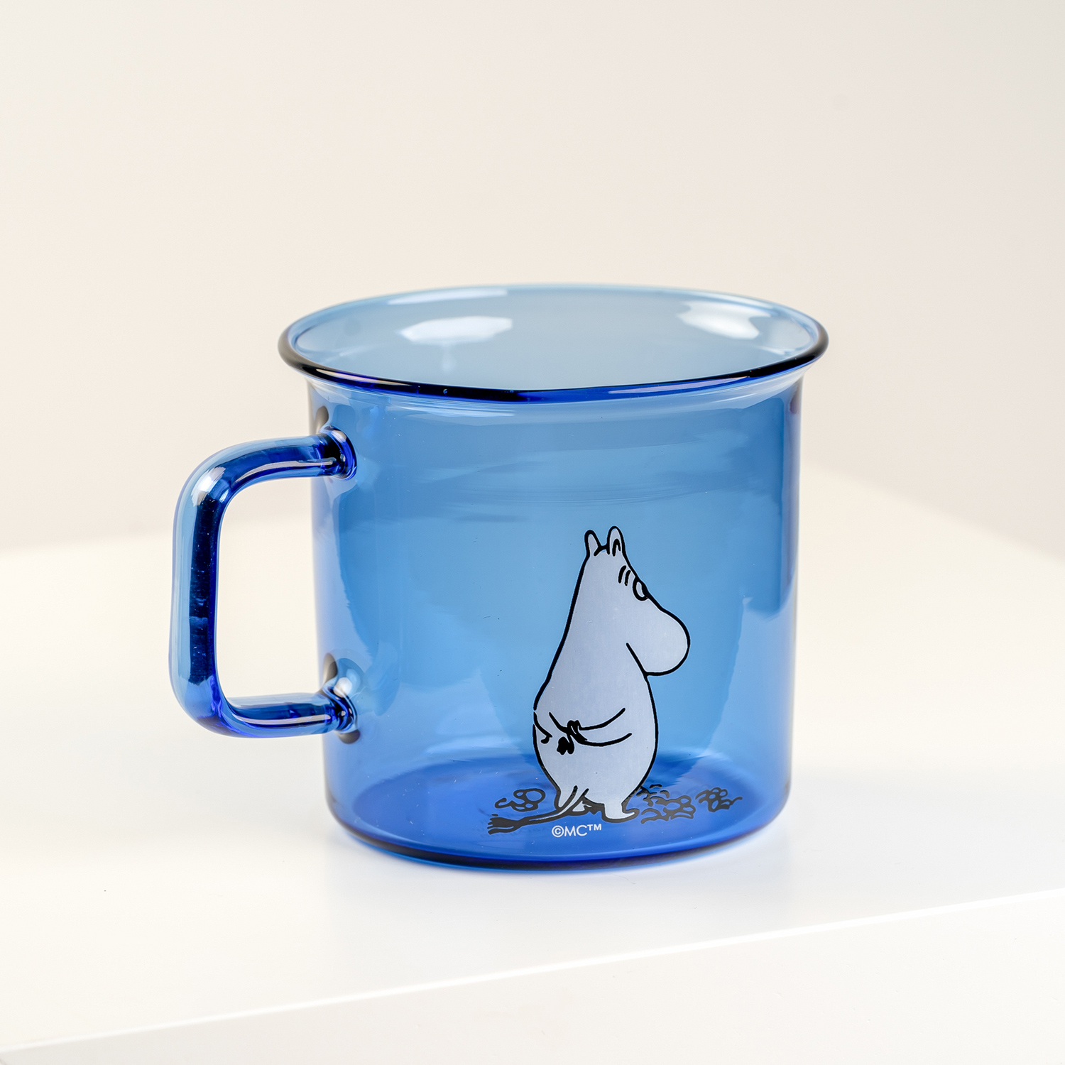 Moomin - Moomin Glass Mug 350ml Blue