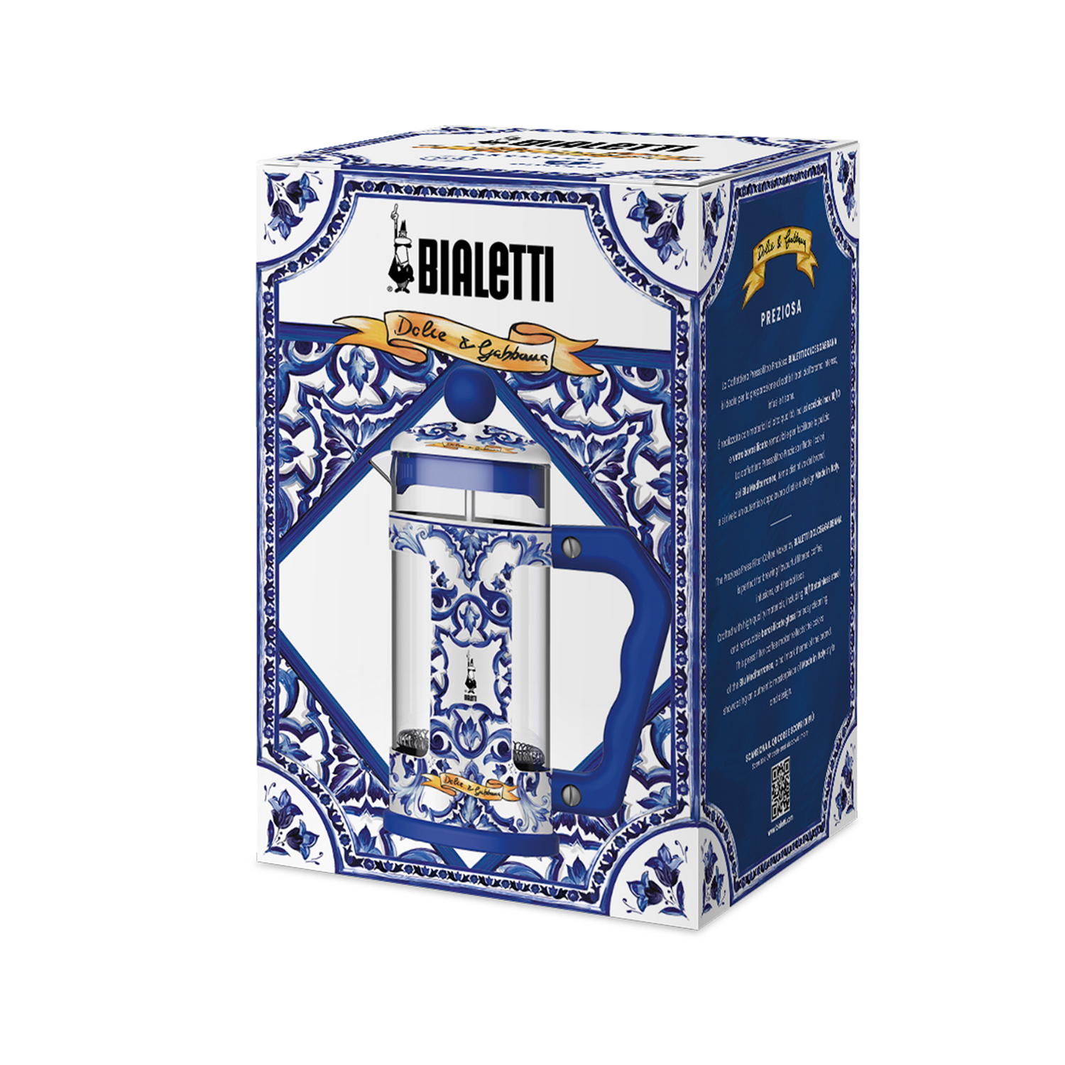 Bialetti Dolce & Gabbana - French Press Mediterranean Blue 350ml