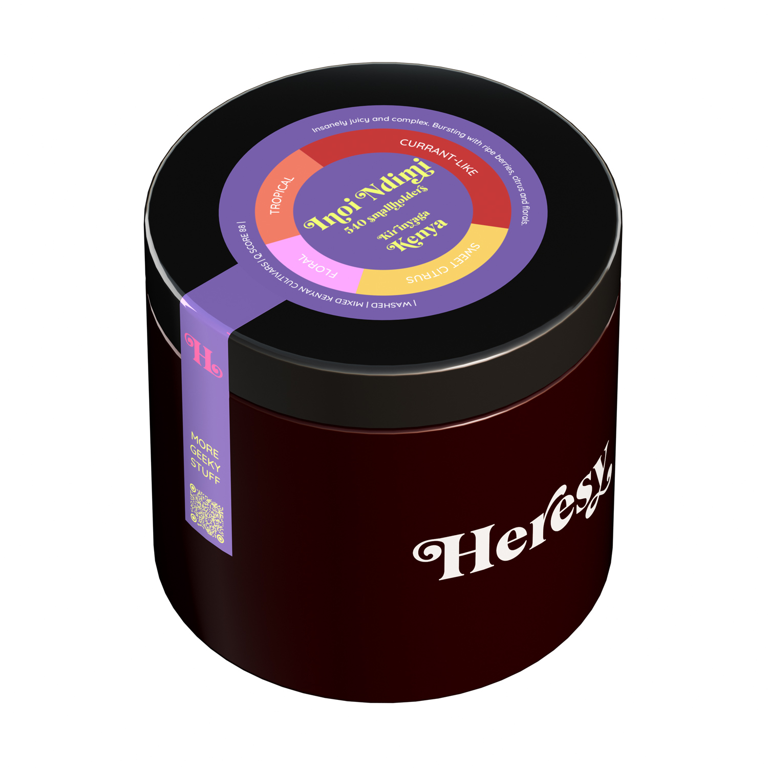 Heresy - kawa ziarnista Kenia Inoi Ndimi Washed Filter 252 g