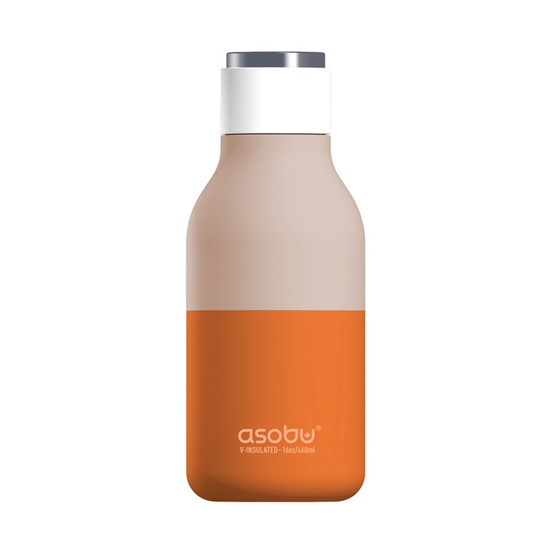 Asobu - Urban Water Bottle Pastel Orange - 460ml Travel Bottle