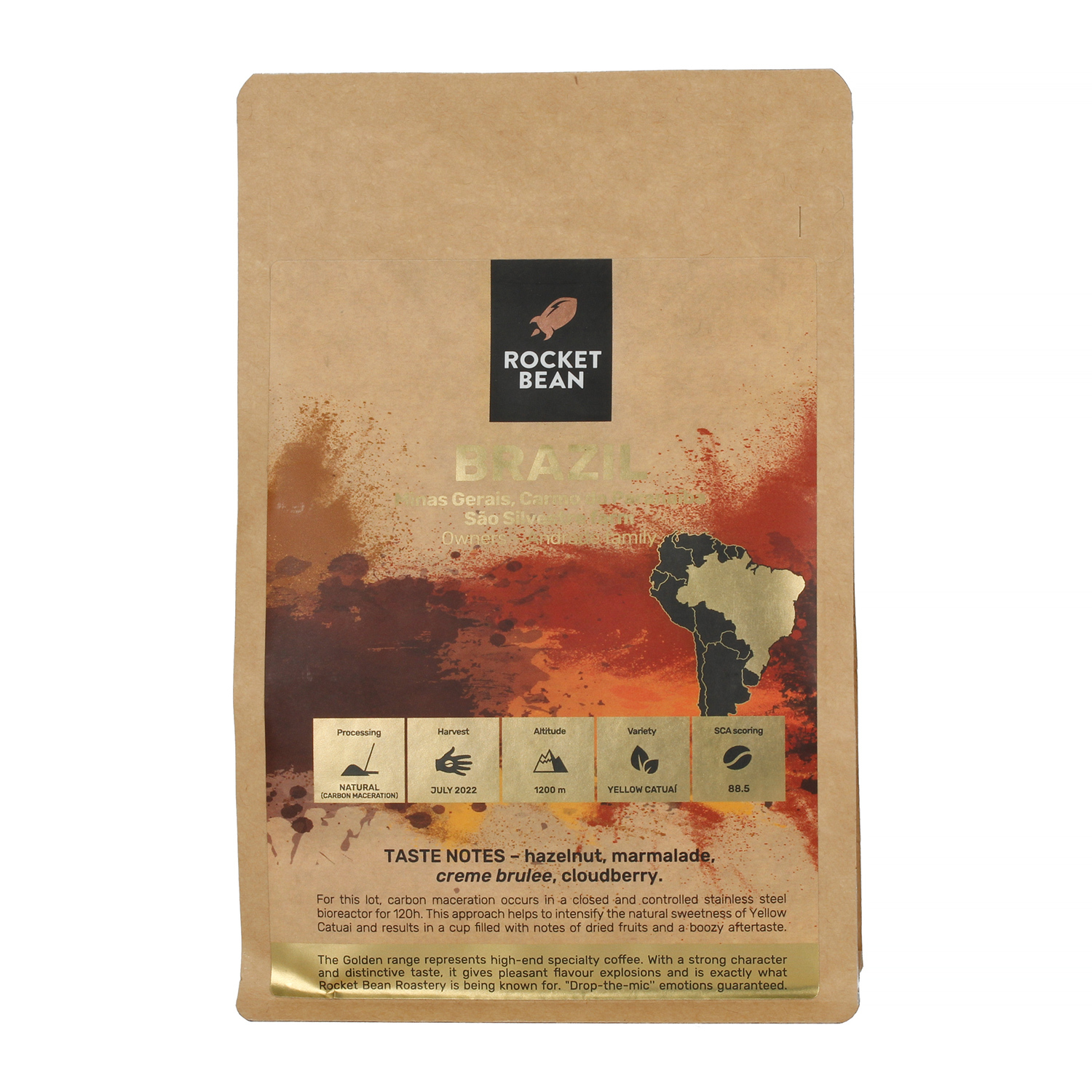 Rocket Bean - Brazylia Minas Gerais Natural Filter 200g