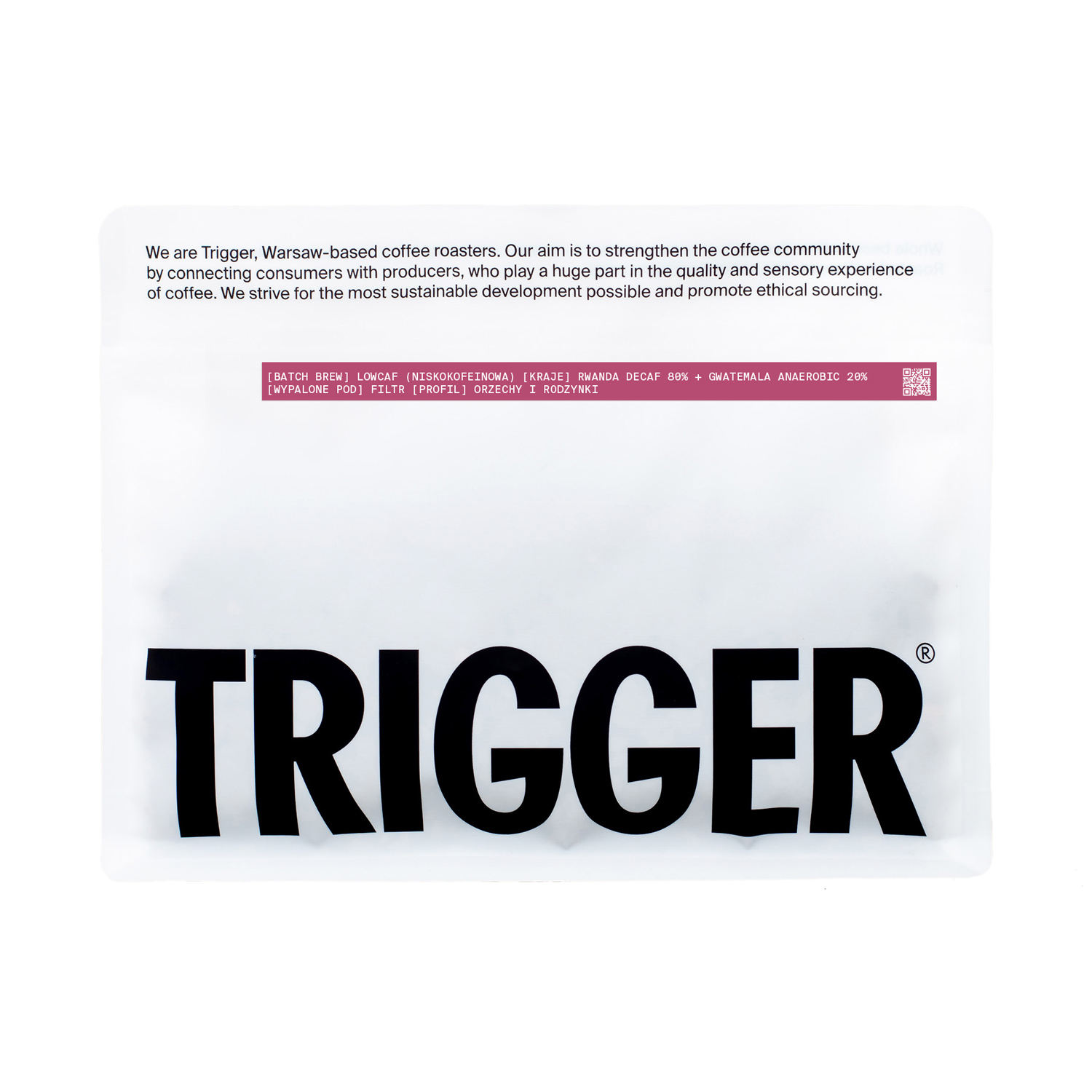 Trigger - kawa ziarnista bezkofeinowa Lowcaf Batch Filter 250 g