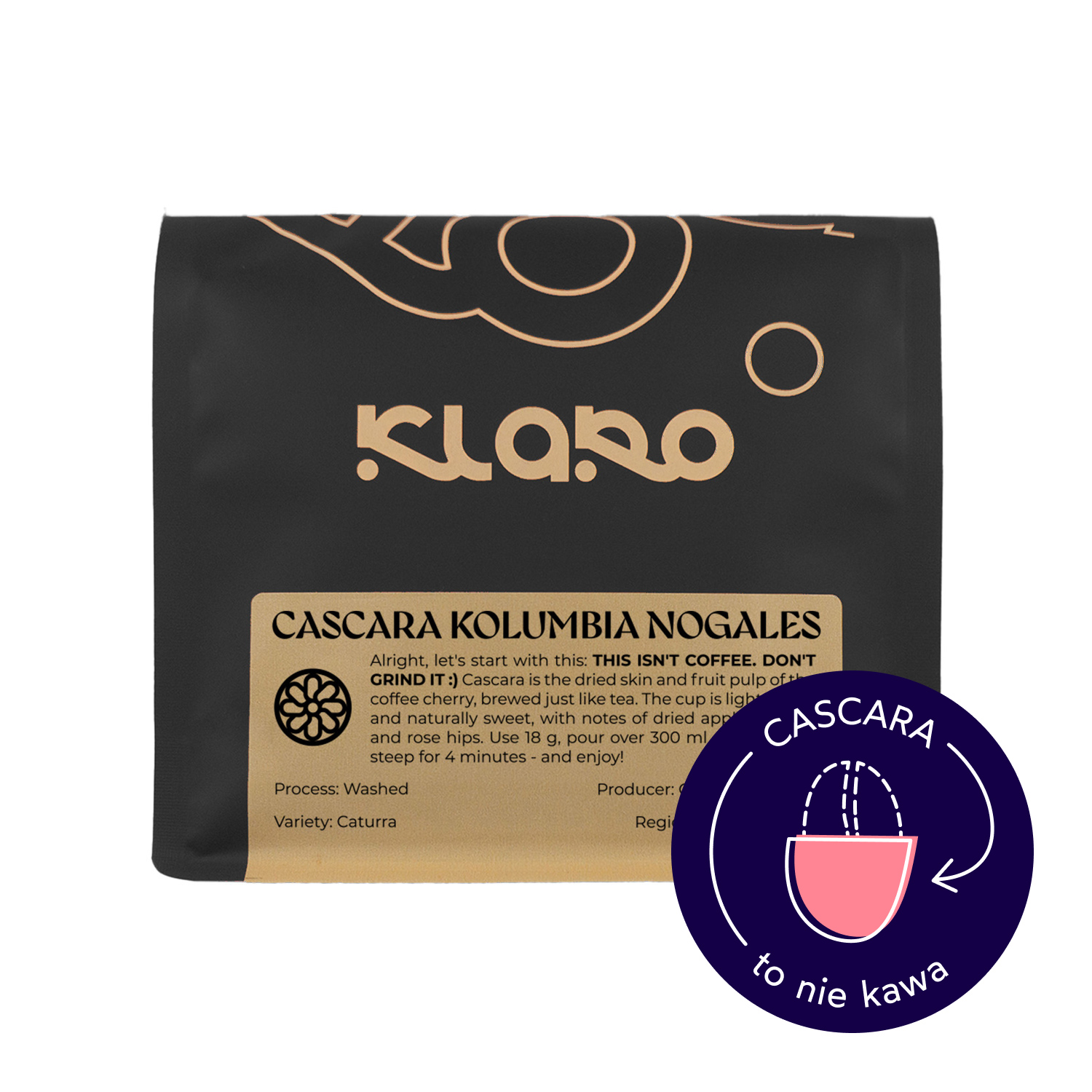 Klaro - Cascara Kolumbia Nogales 150 g