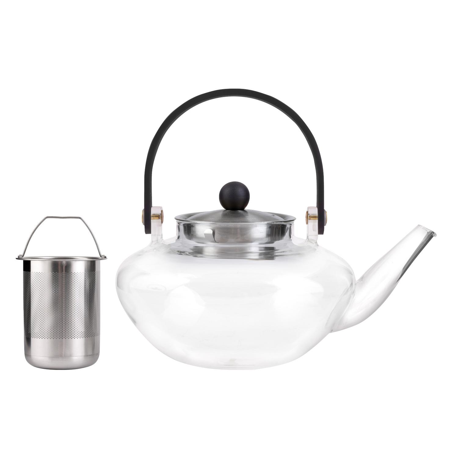 Vialli Design - Zaparzacz do herbaty EVA 800 ml srebrny 