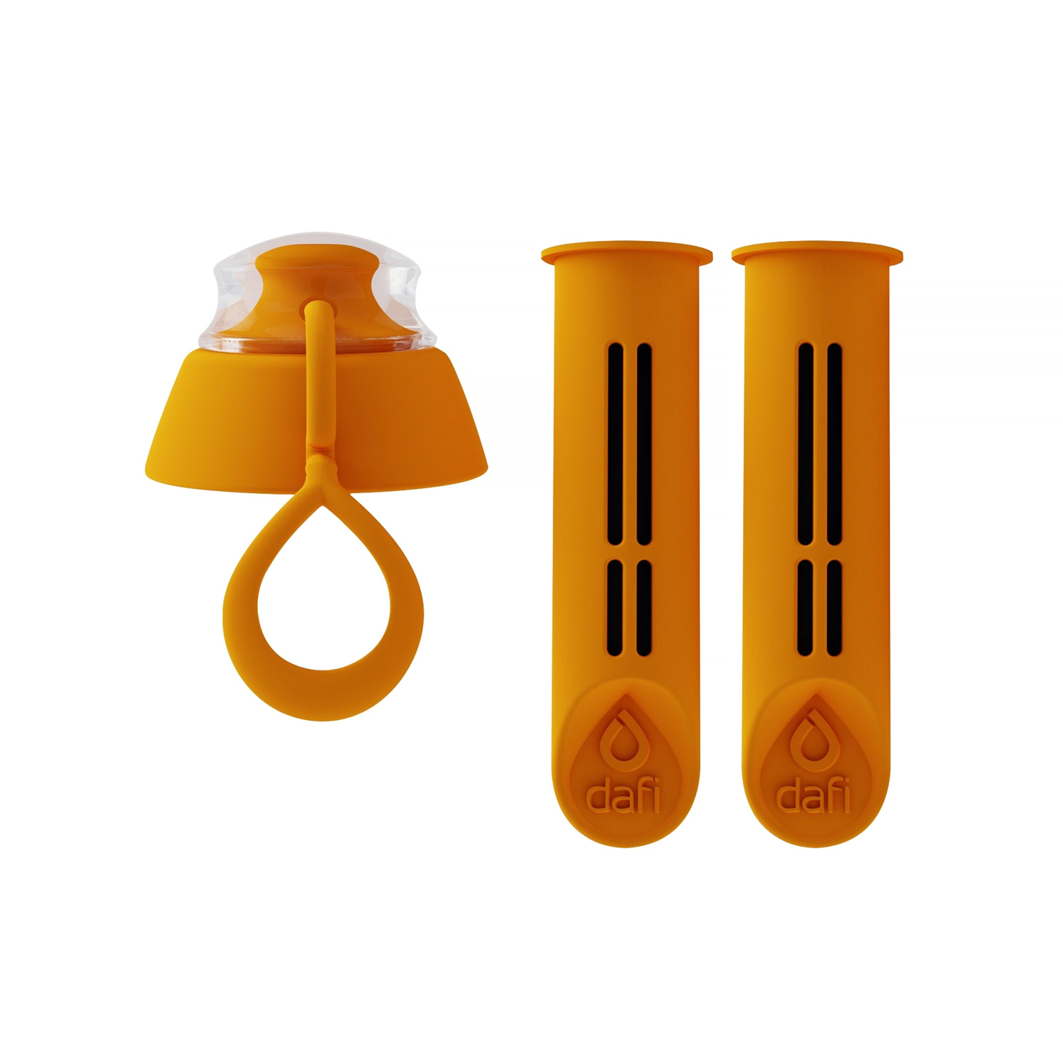 Dafi - 2-Pack of Filters + Bottle Lid - Orange