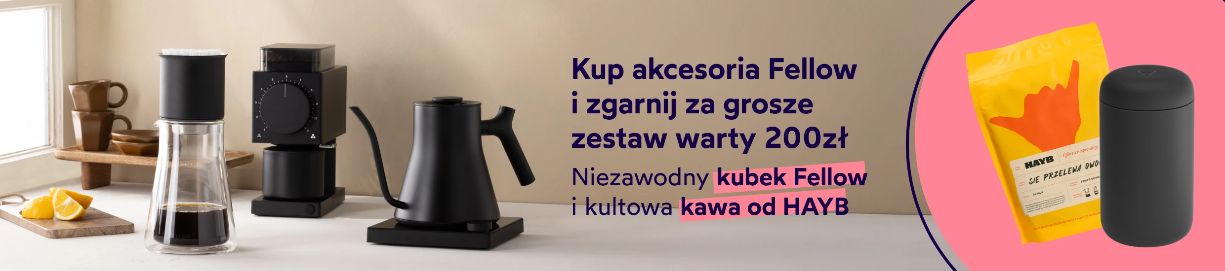 Fellow + kubek i kawa