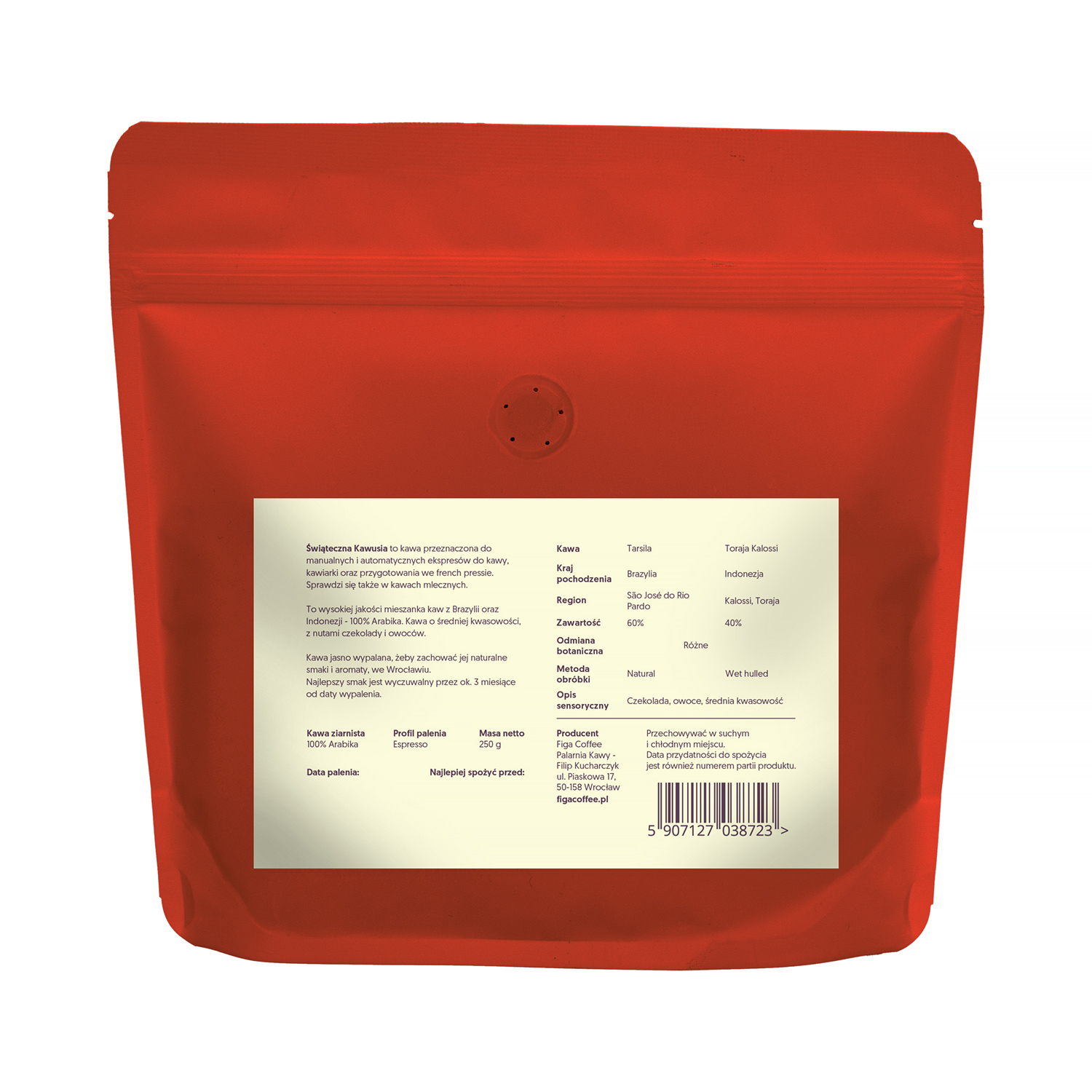 Figa Coffee - Świąteczna Kawusia blend Espresso 250 g