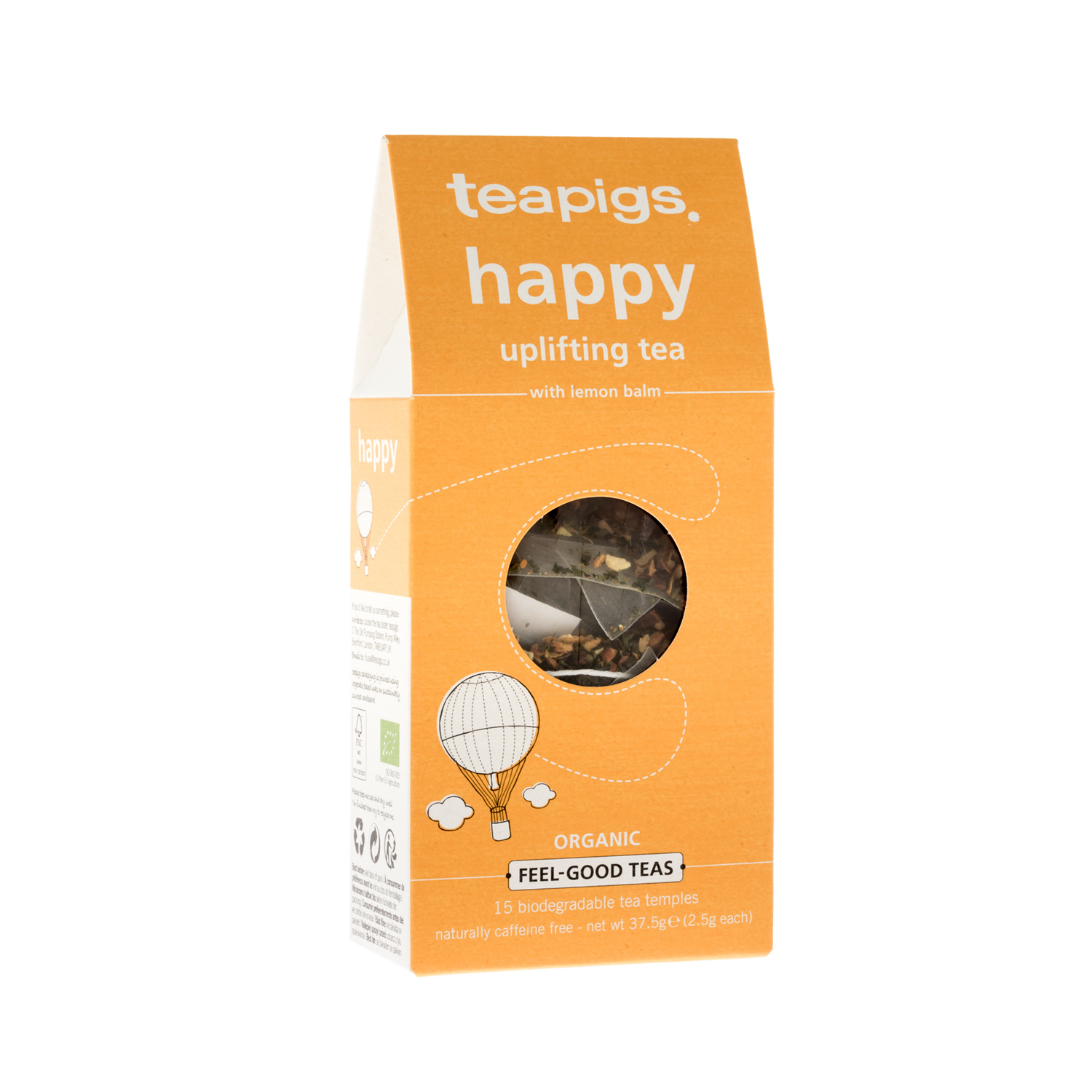 teapigs - Happy - Uplifting Tea 15 piramidek