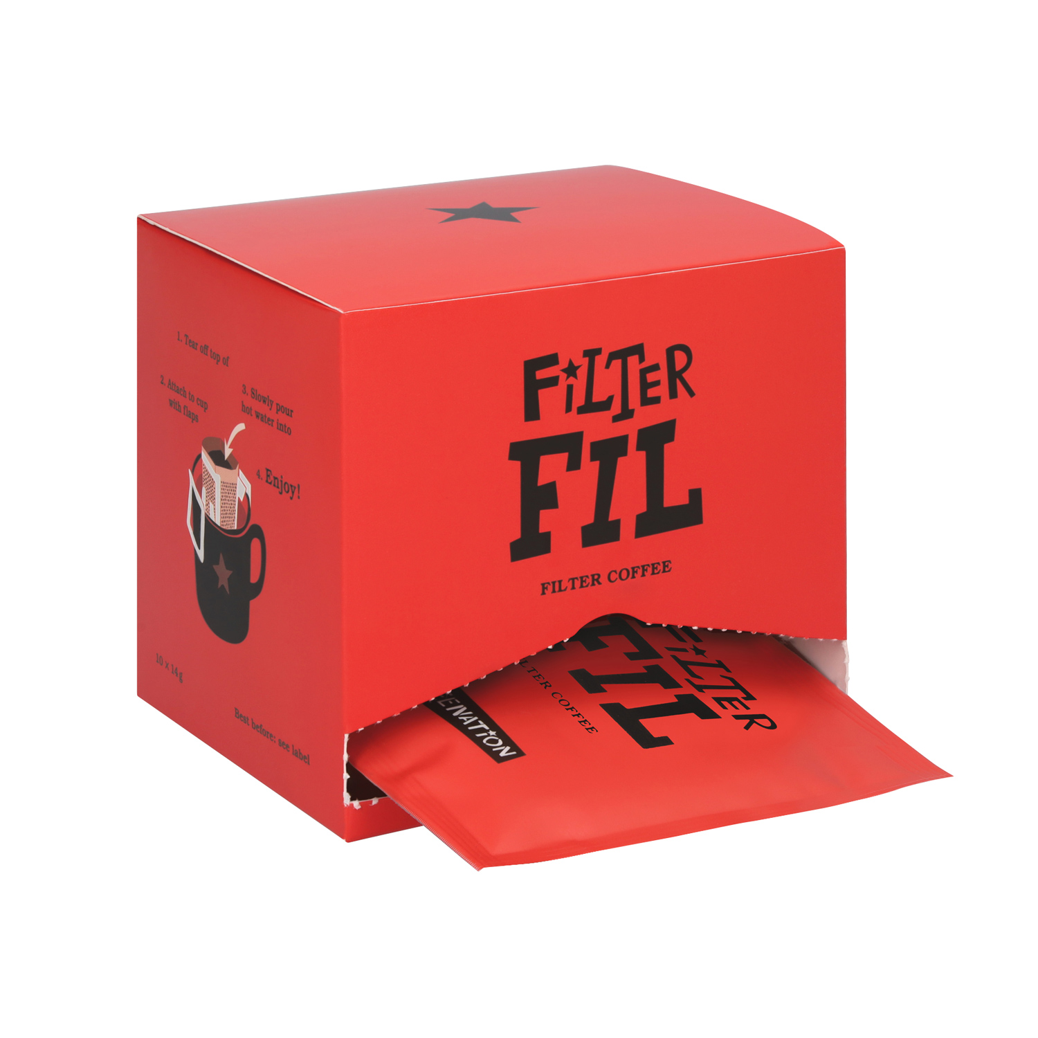 Caffenation - FILTER Colombia Washed - 10 Sachets 14 g