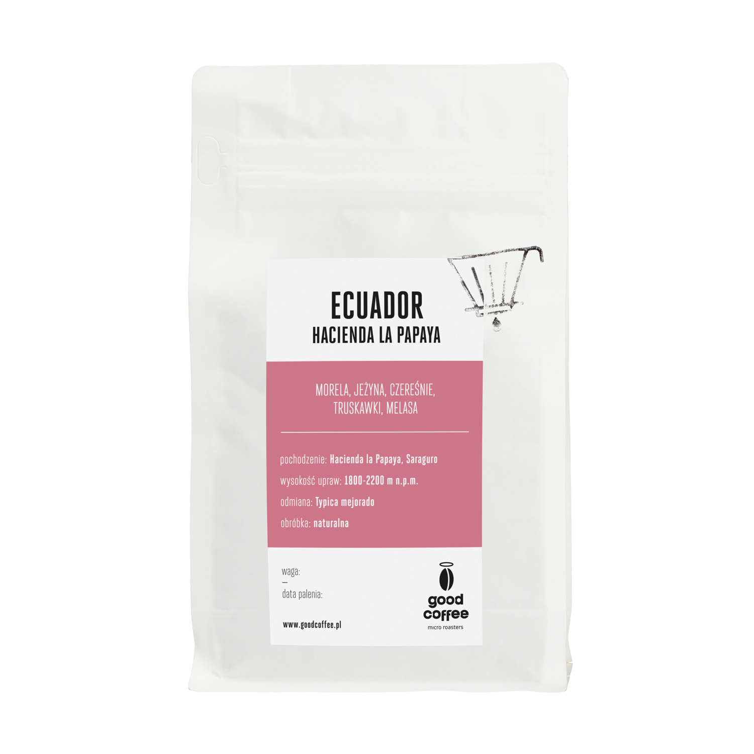 Good Coffee - kawa ziarnista Ekwador Hacienda la Papaya Natural Filter 250 g