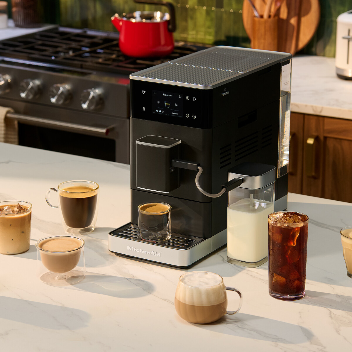 KitchenAid - Automatic Espresso Machine KF4 matte black