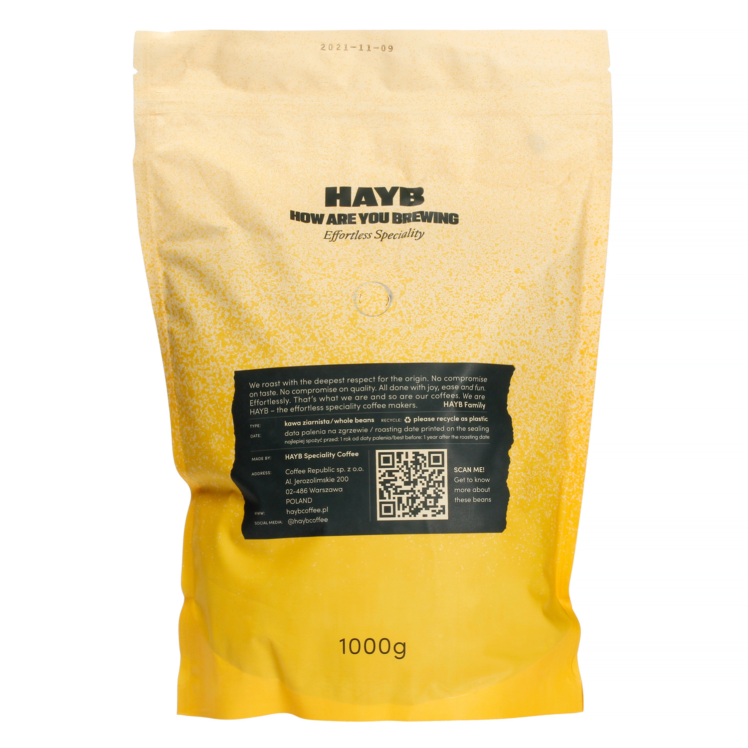 HAYB - Yellow Espresso Blend 1kg