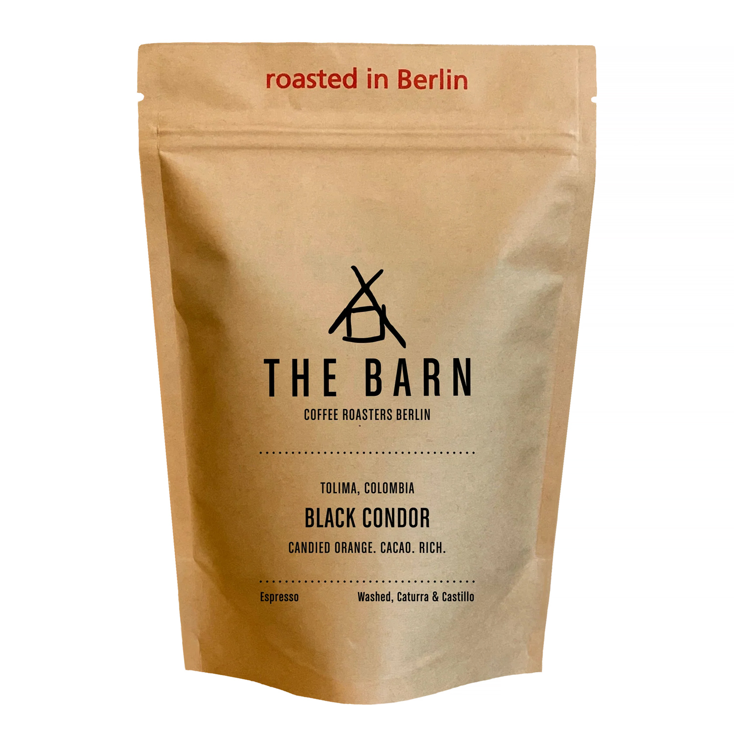 The Barn - kawa ziarnista Kolumbia Black Condor Washed Espresso 250 g