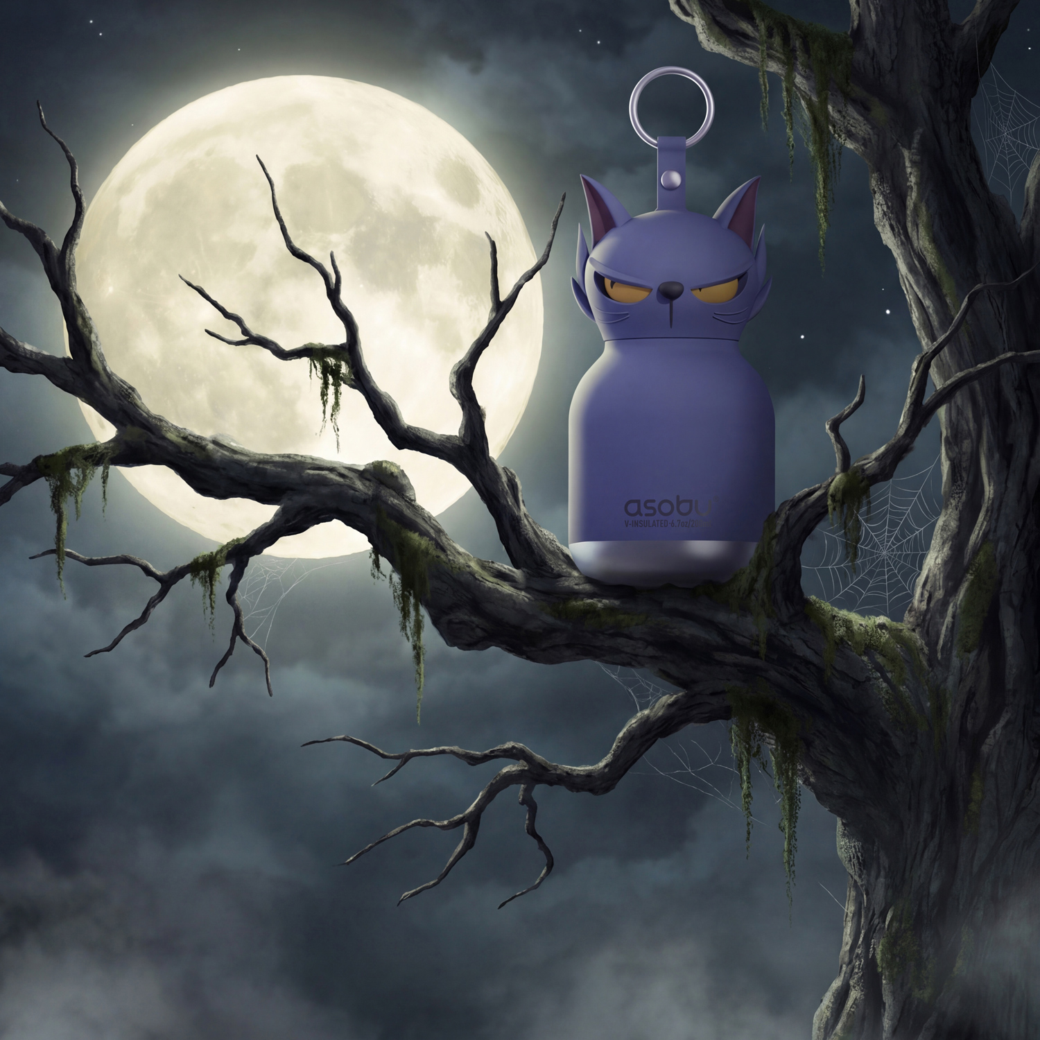 Asobu - Spookies Jinx Insulated Bottle with Straw 200 ml