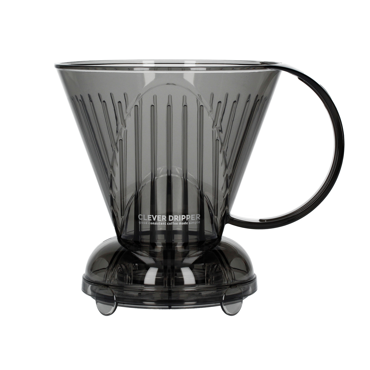 Clever Dripper - Zaparzacz do kawy L 500ml przezroczysty szary