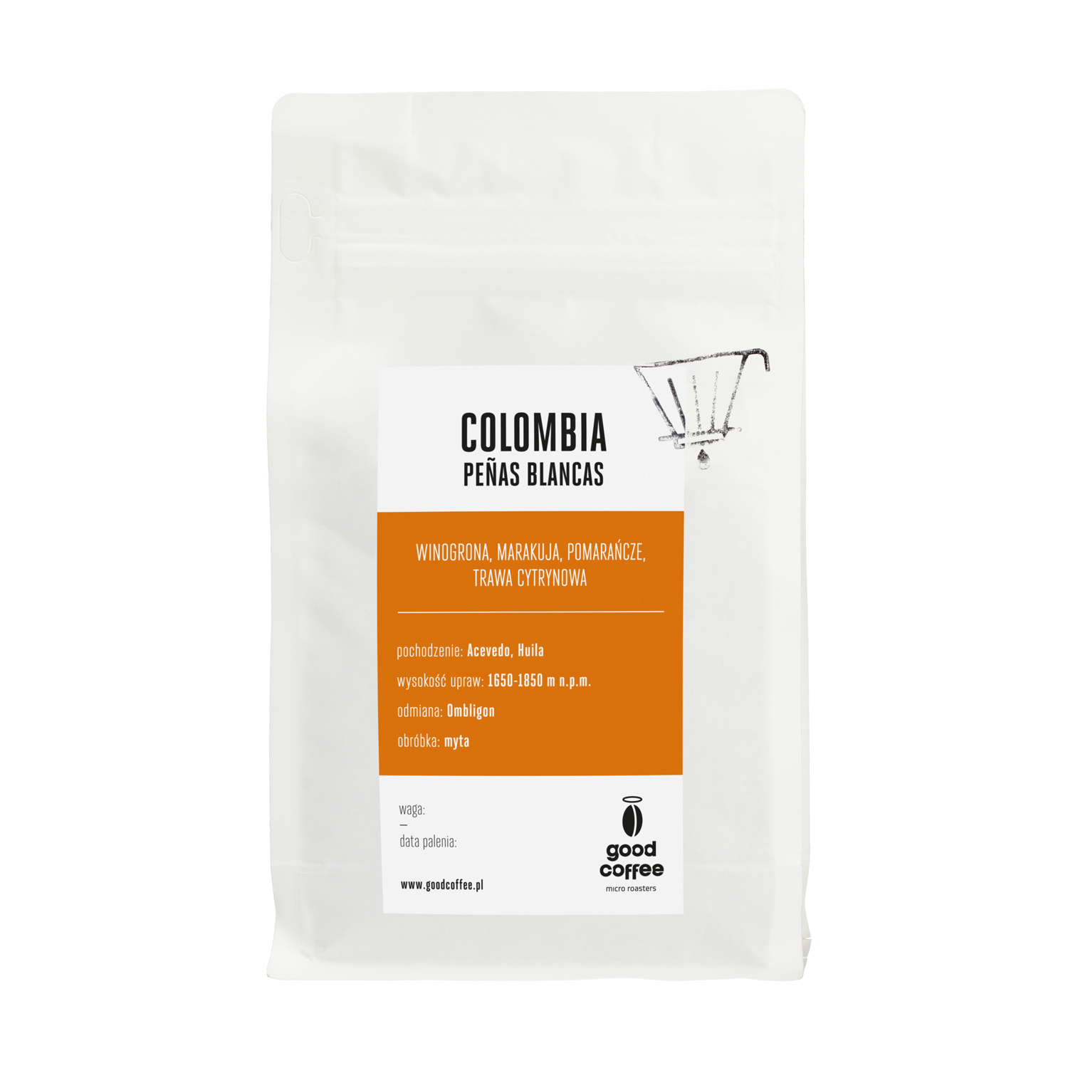 Good Coffee - kawa ziarnista Kolumbia Penas Blancas Washed Filter 250 g