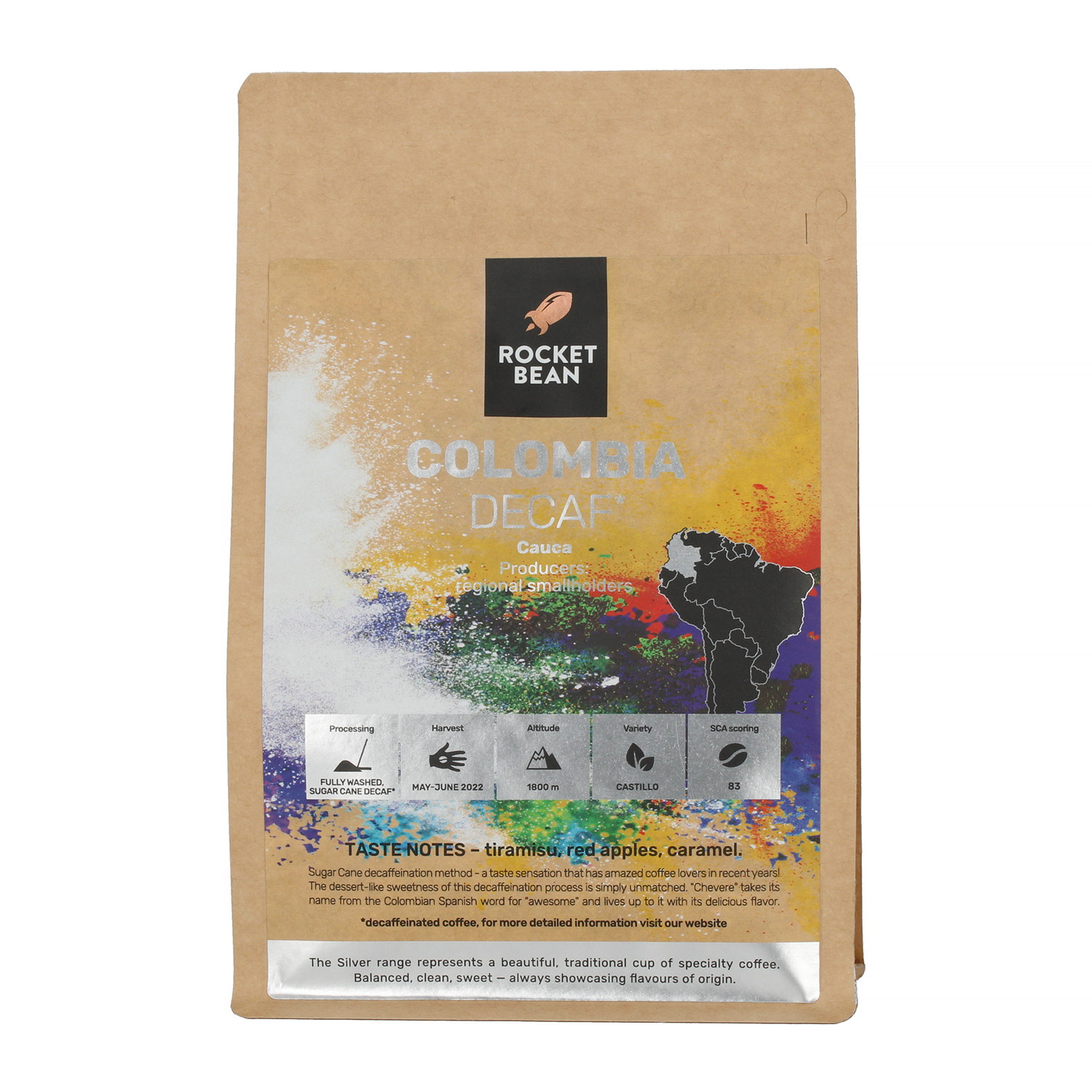 Rocket Bean - Kolumbia Cauca DECAF Filter 200g
