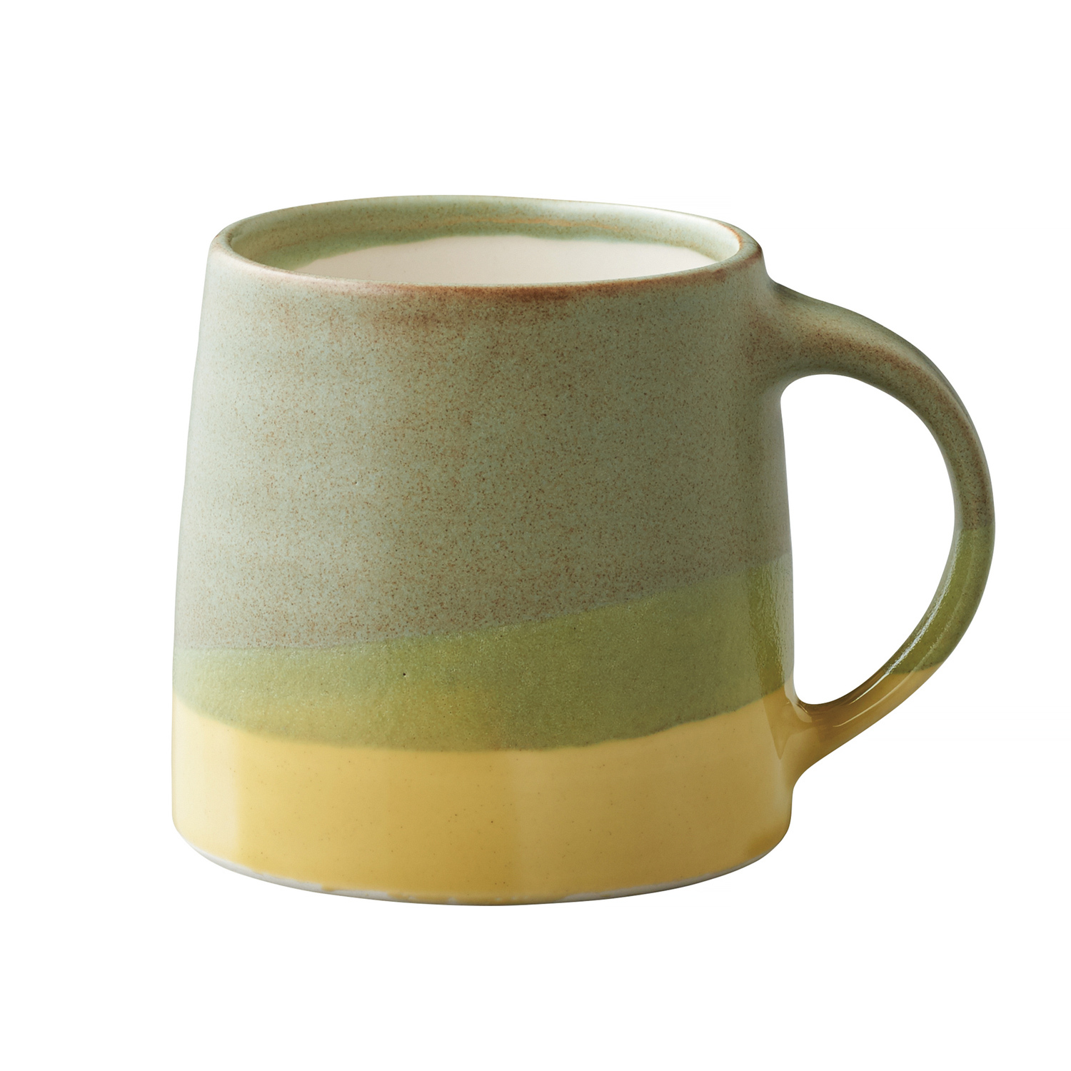 KINTO - SCS-S03 Ceramic Mug 320ml Moss Green x Yellow