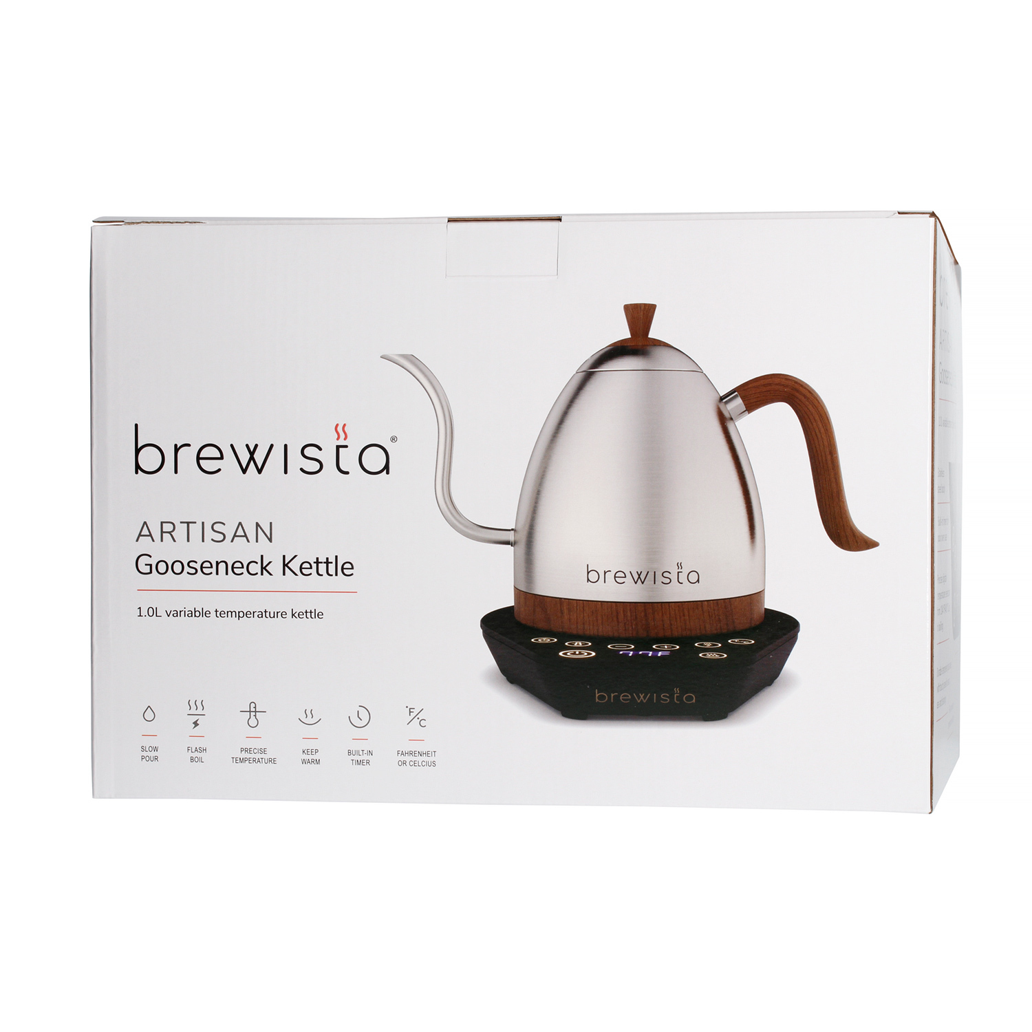 Brewista - Artisan Variable Temperature Kettle Srebrny 1l - Czajnik elektryczny