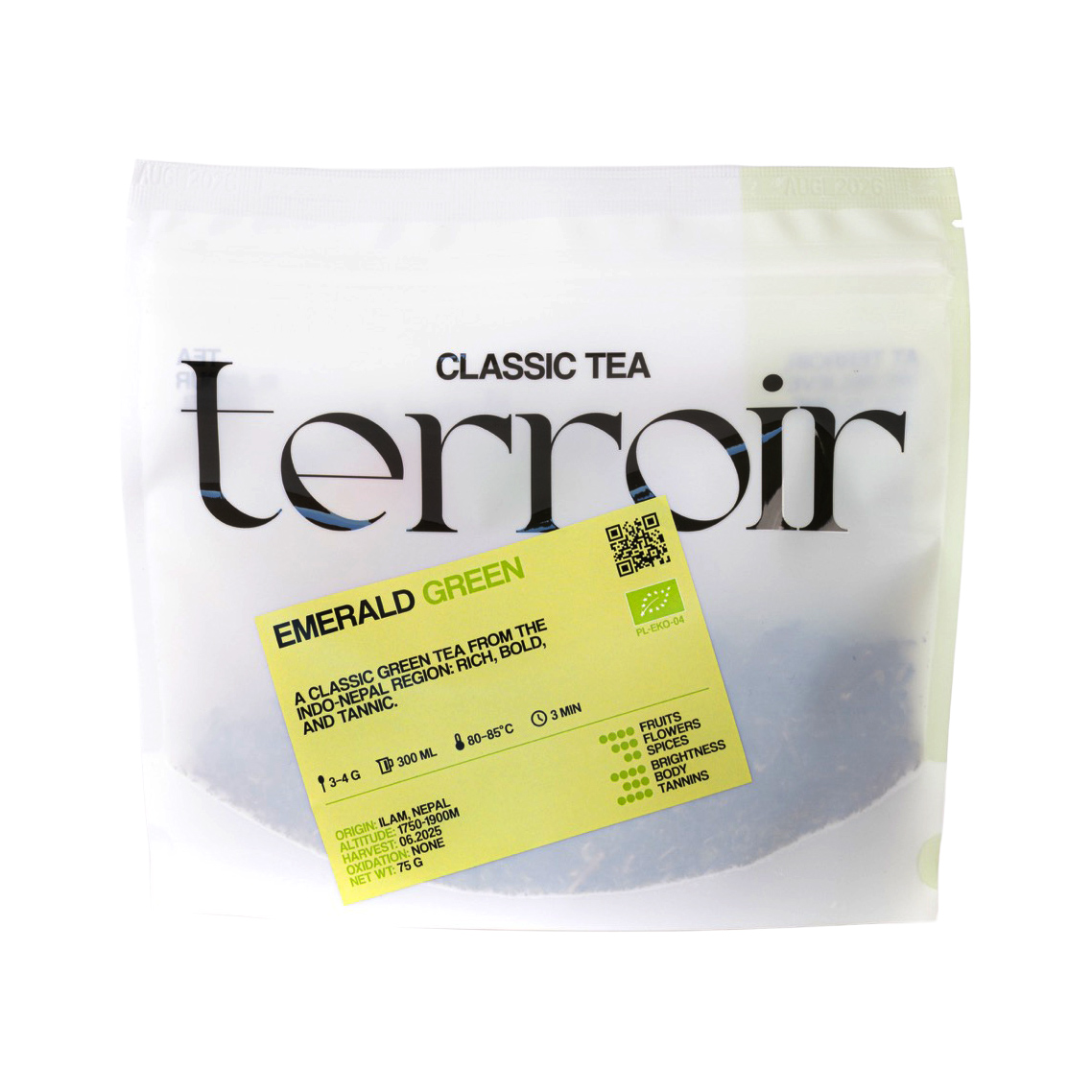 Terroir - Emerald Green Loose Tea BIO 75 g