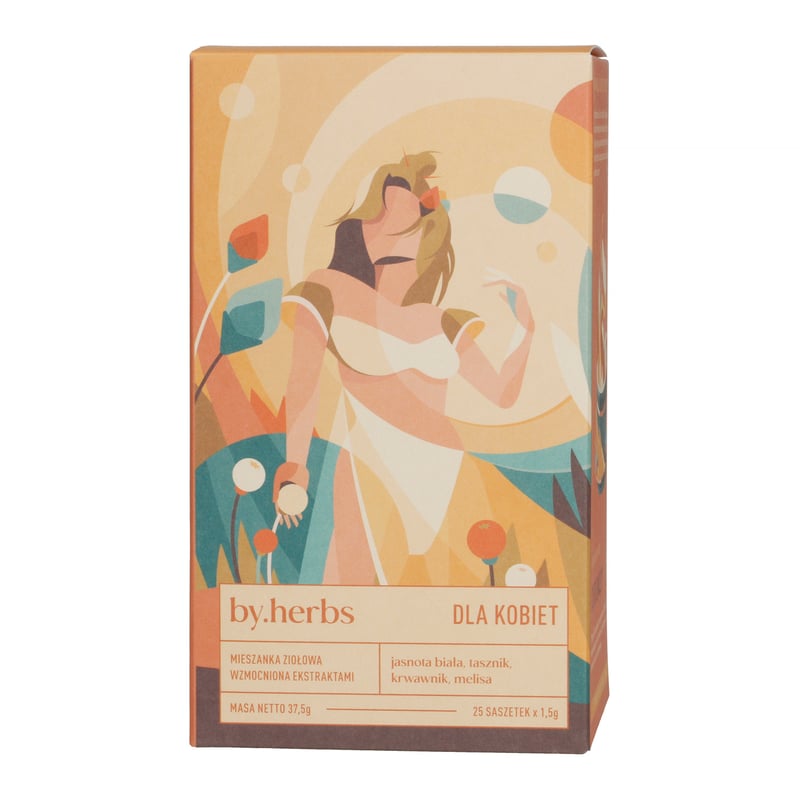 By.herbs - Dla Kobiet - Herbata ziołowa z ekstraktami - 25 torebek