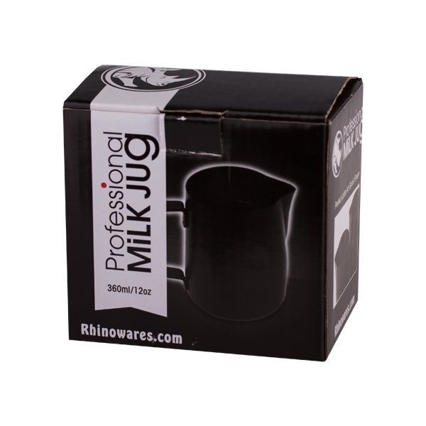 Rhinowares Stealth Milk Pitcher - Black - 360 ml