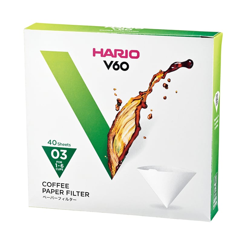 Hario filtry papierowe do dripa V60-03 - 40 sztuk