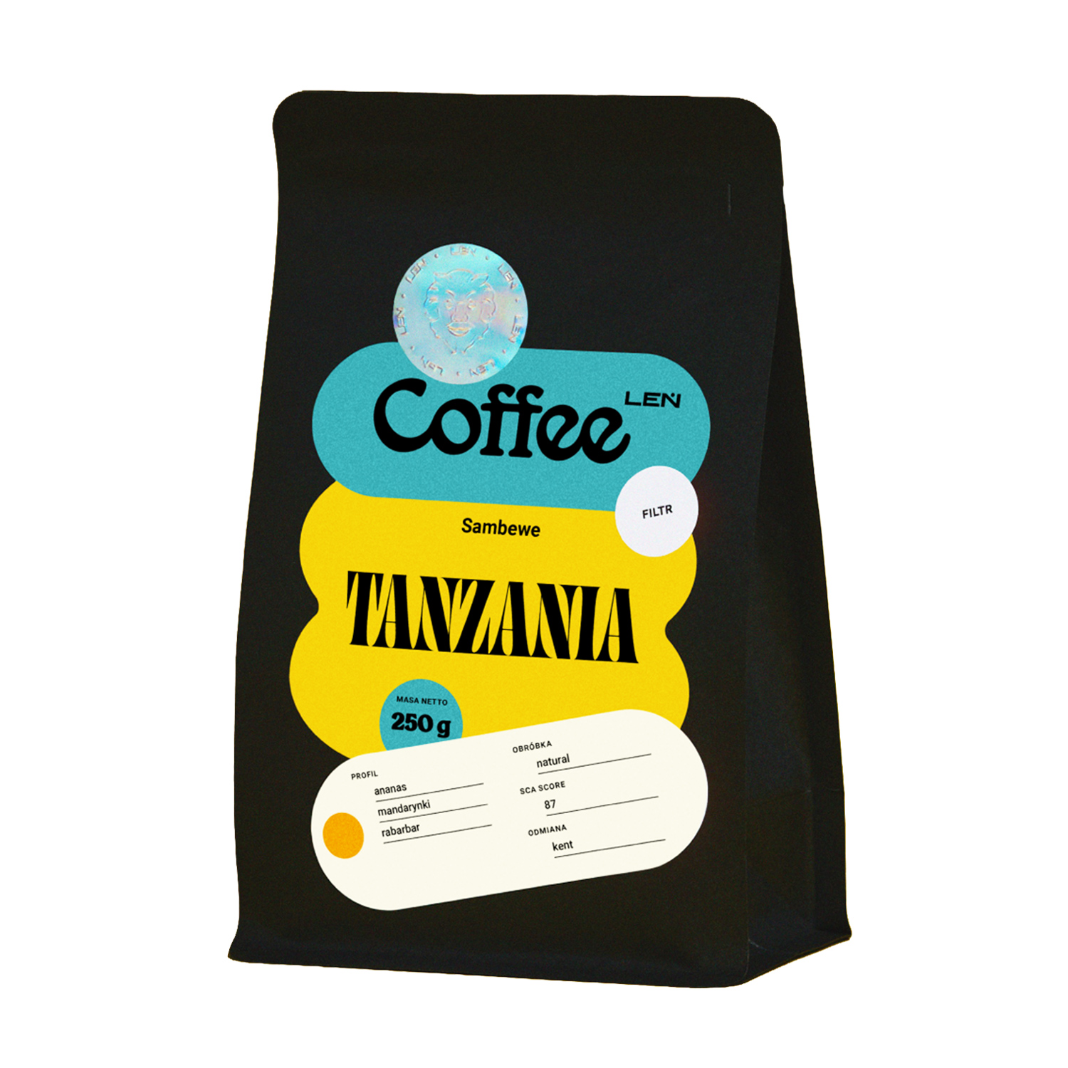 Leń Coffee - kawa ziarnista Tanzania Sambewe Natural Filter 250 g