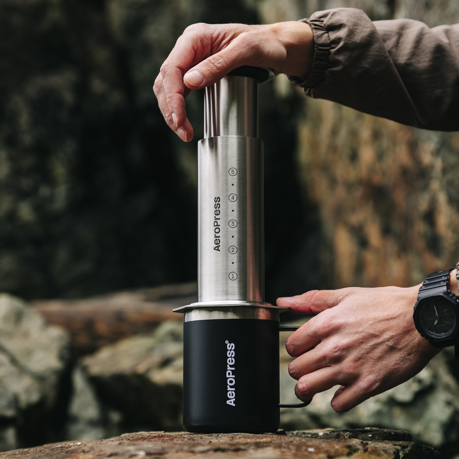 Aeropress - Zaparzacz do kawy Steel 