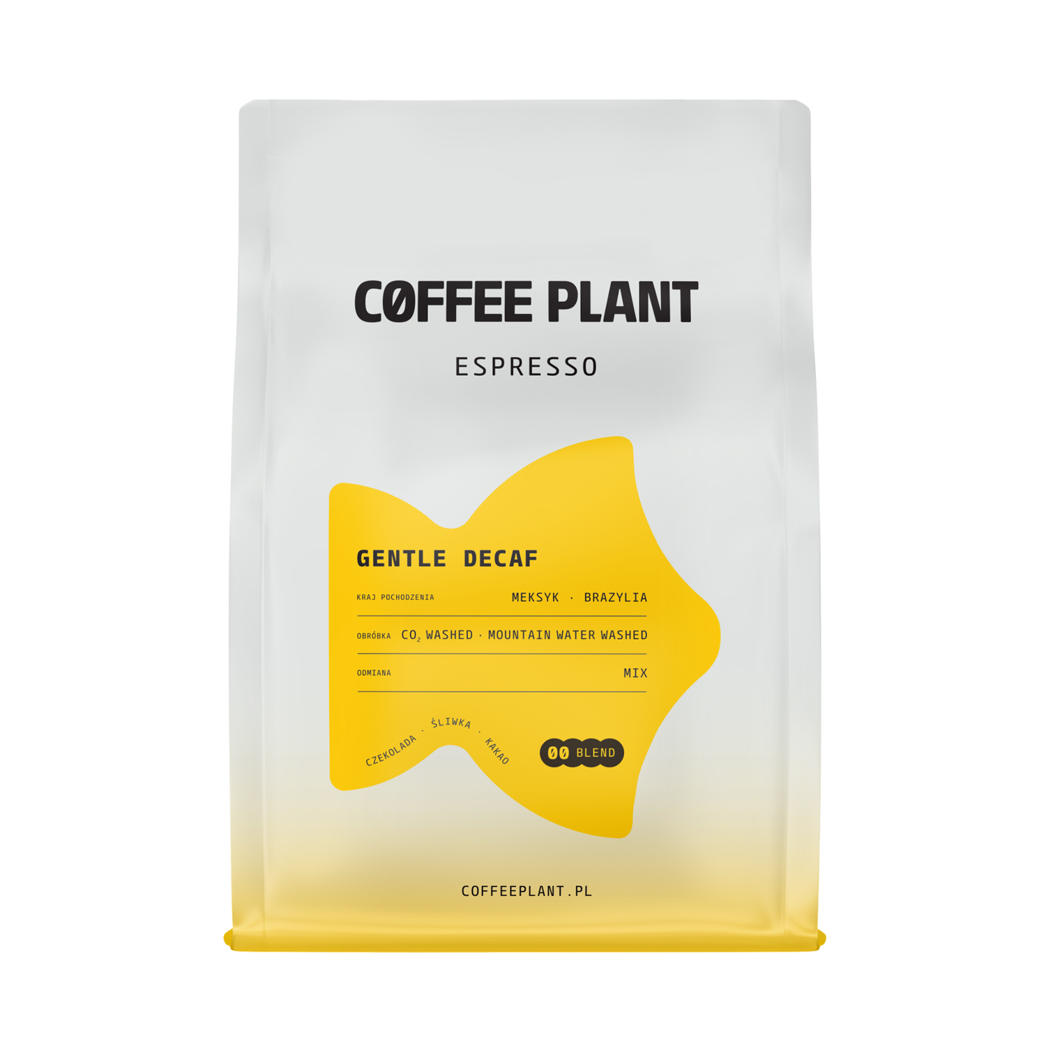COFFEE PLANT - kawa ziarnista bezkofeinowa Gentle Decaf Espresso 250 g