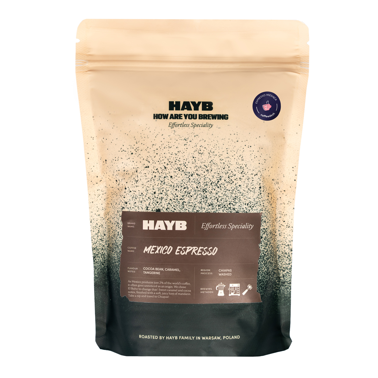 ESPRESSO MIESIĄCA: HAYB - kawa ziarnista Meksyk El Buho Washed Espresso 1 kg