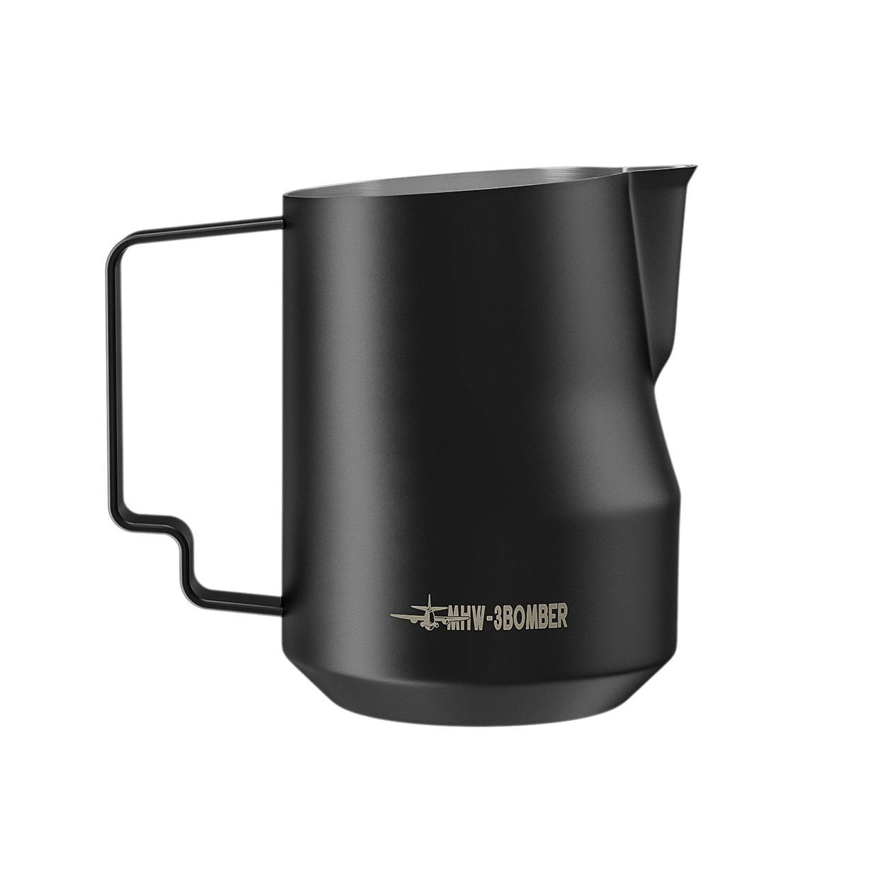 MHW-3BOMBER - Milk frothing pitcher Turbo stainless steel matte black 450 ml