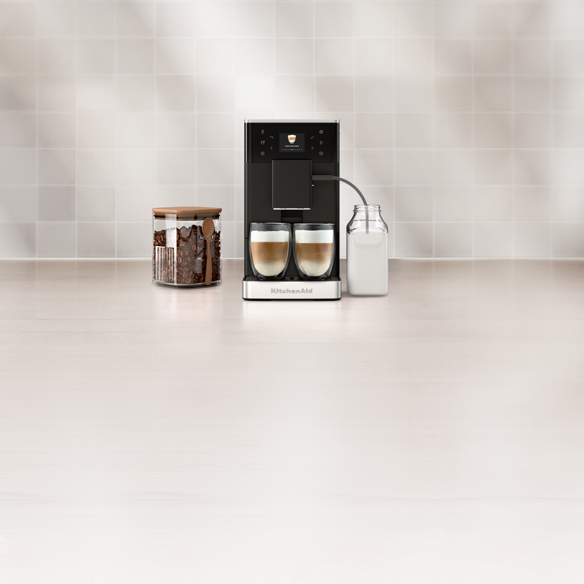 KitchenAid - Automatic Espresso Machine KF3 matte black 