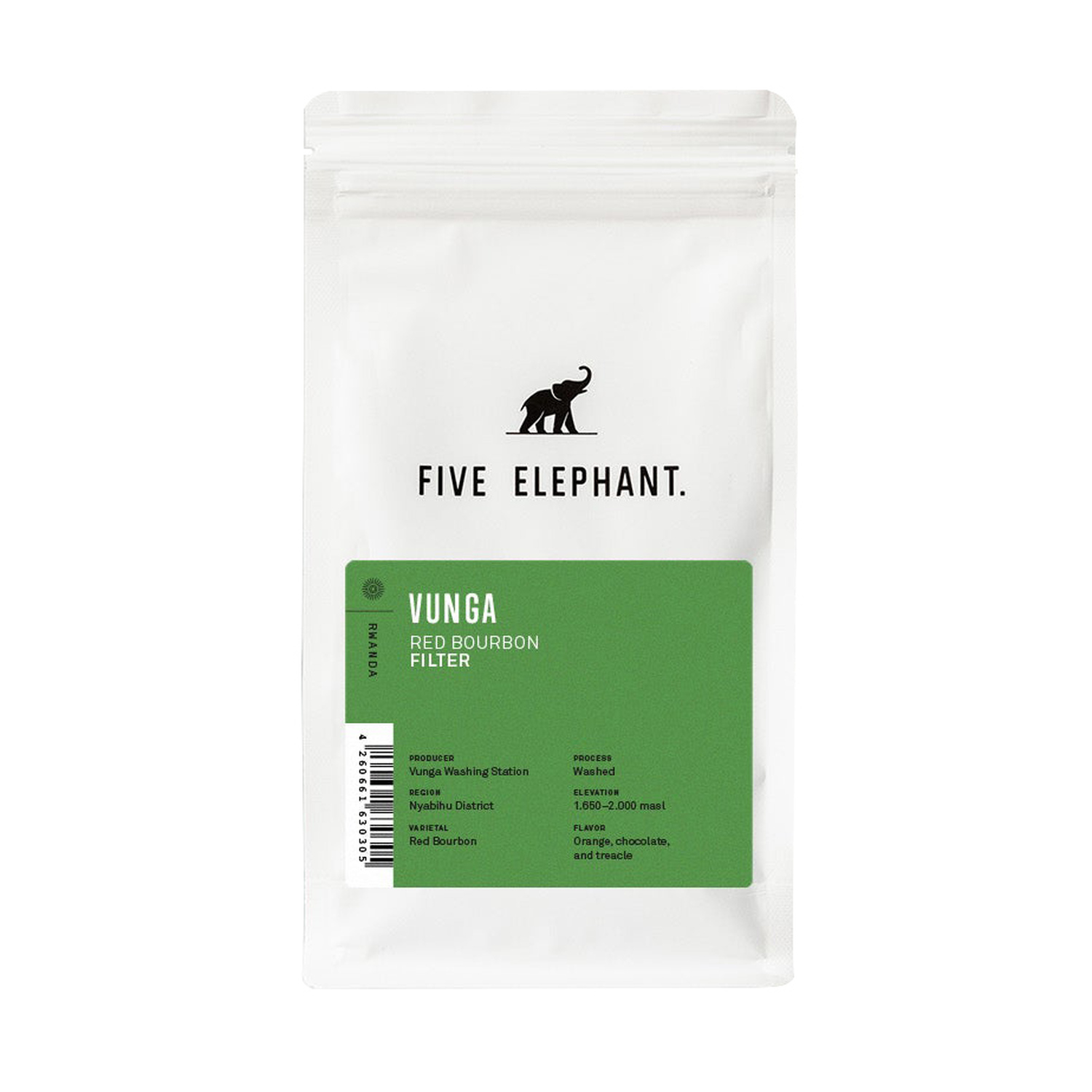 Five Elephant - Rwanda Vunga Washed Filter 250g (outlet)