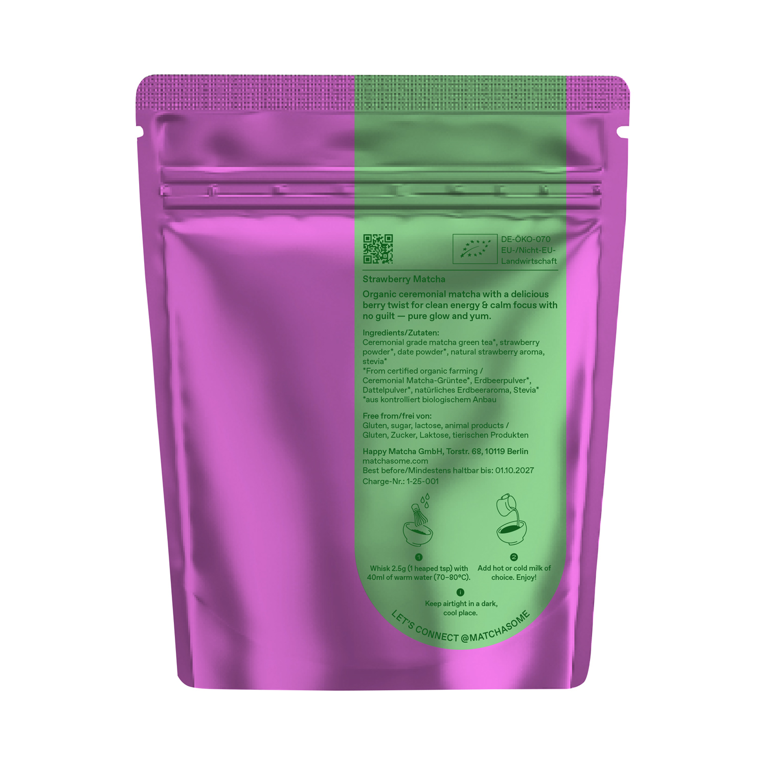 Matchasome - Strawberry matcha 40 g