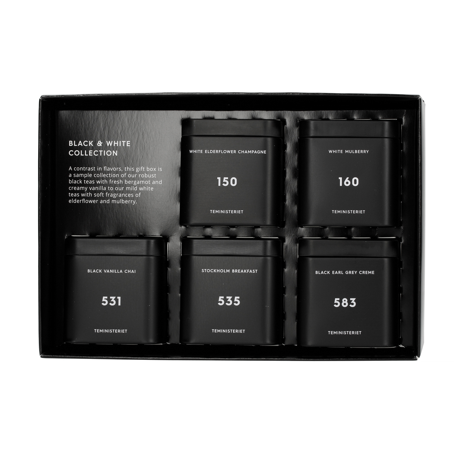 Teministeriet - Black & White Collection - Tea loose set 120g