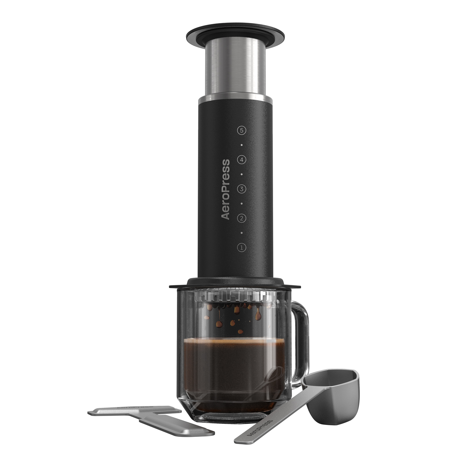 Aeropress - Zaparzacz do kawy Steel czarny