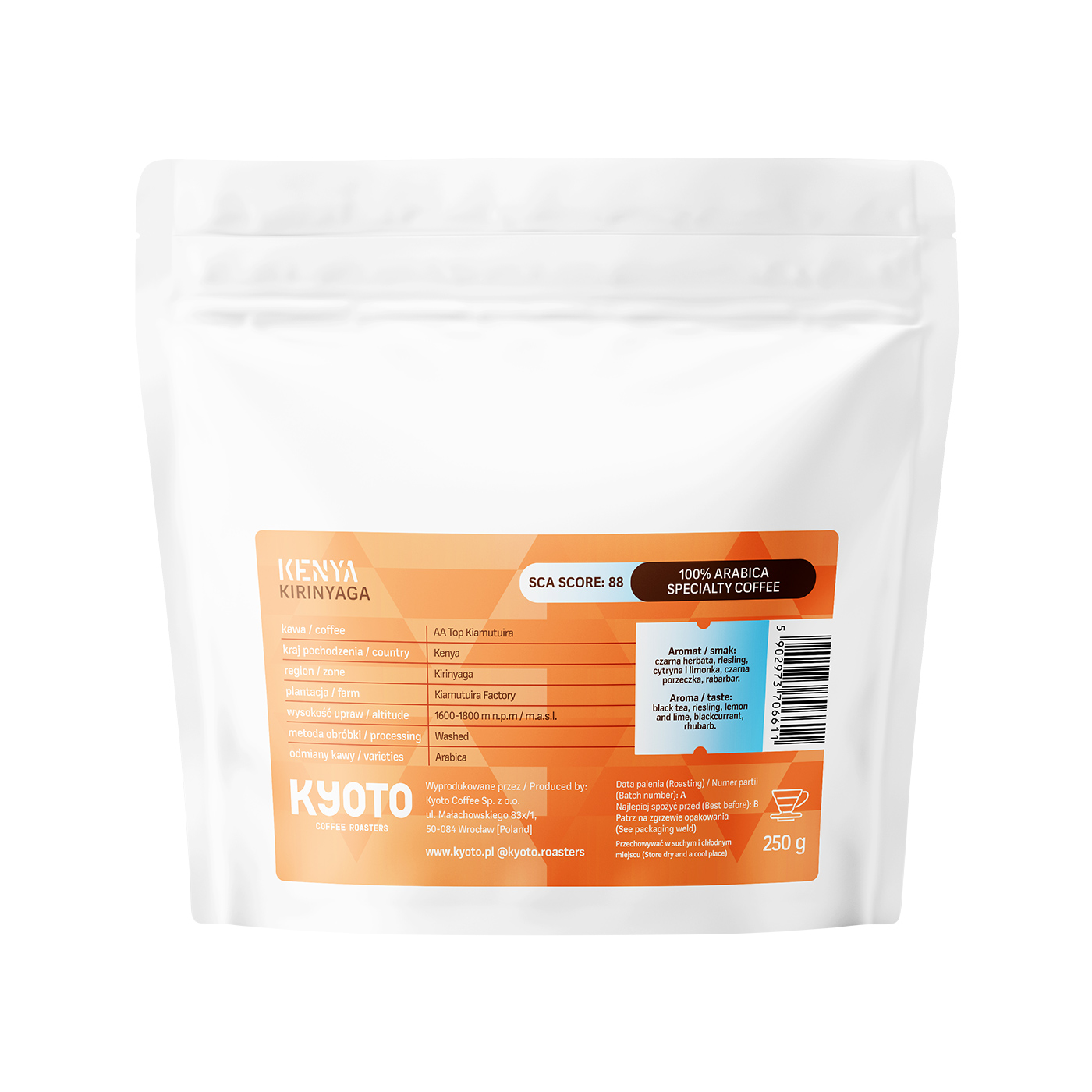 KYOTO - Kenya AA Top Kiamutuira Washed Filter 250 g