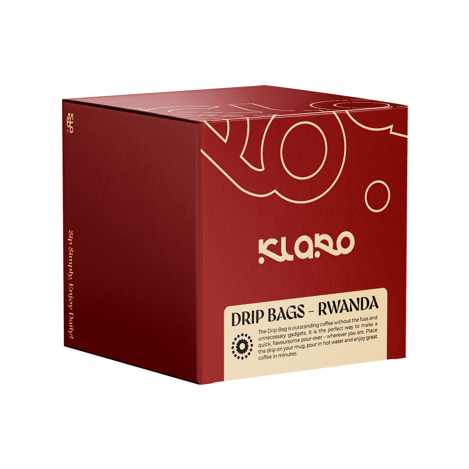 Klaro - kawa w saszetkach Rwanda Gicumbi Drip Bag - 8 saszetek 11 g