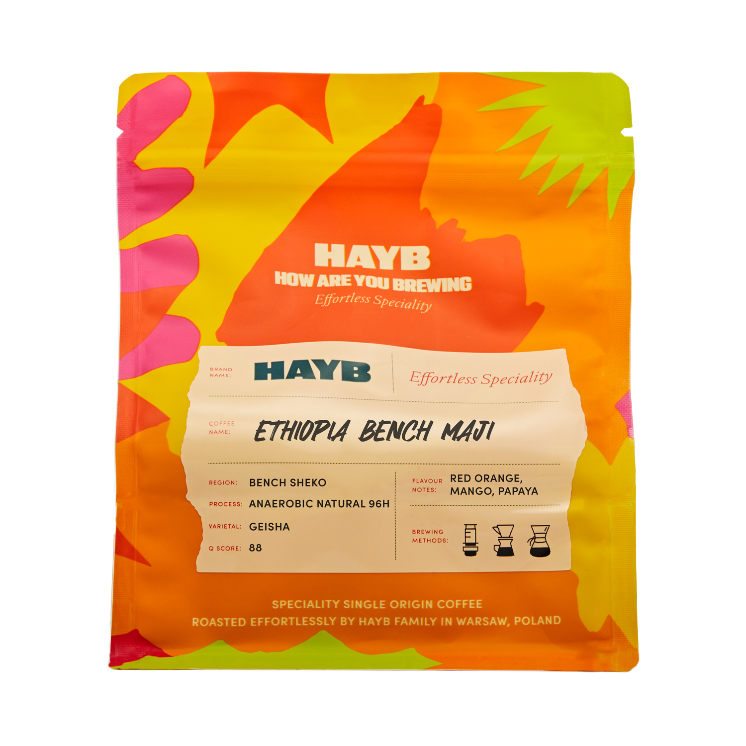HAYB - kawa ziarnista Etiopia Bench Maji Anaerobic Natural 96h Filter 250 g
